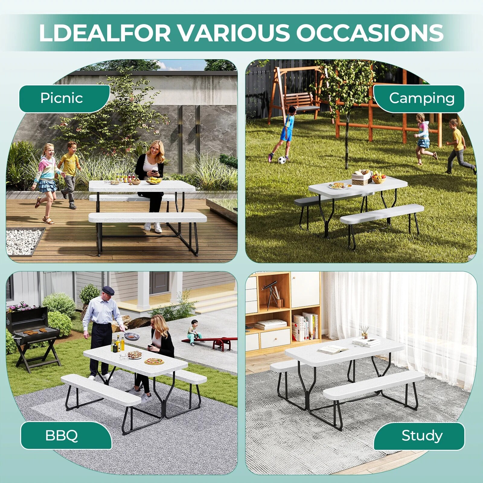 Fenbeli LJMLSFEN004 Folding-Tables - View #6
