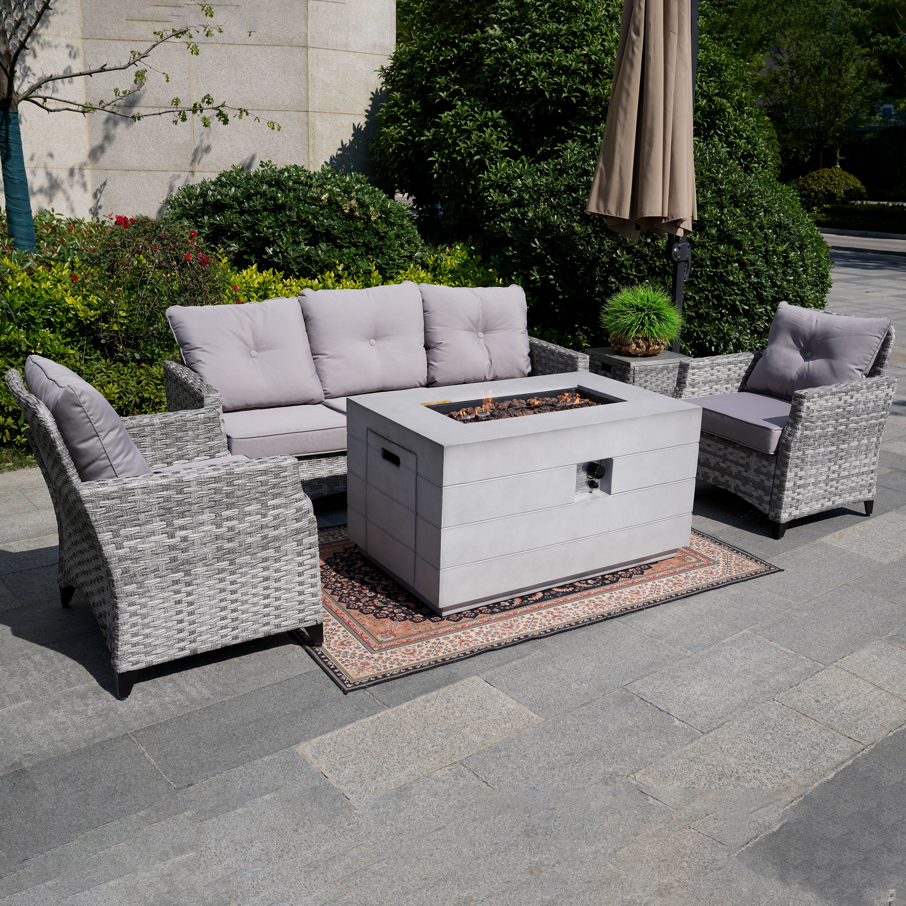 Moda Furnishings 2150-1801-SS-3S Patio-Conversation-Sets - View #2