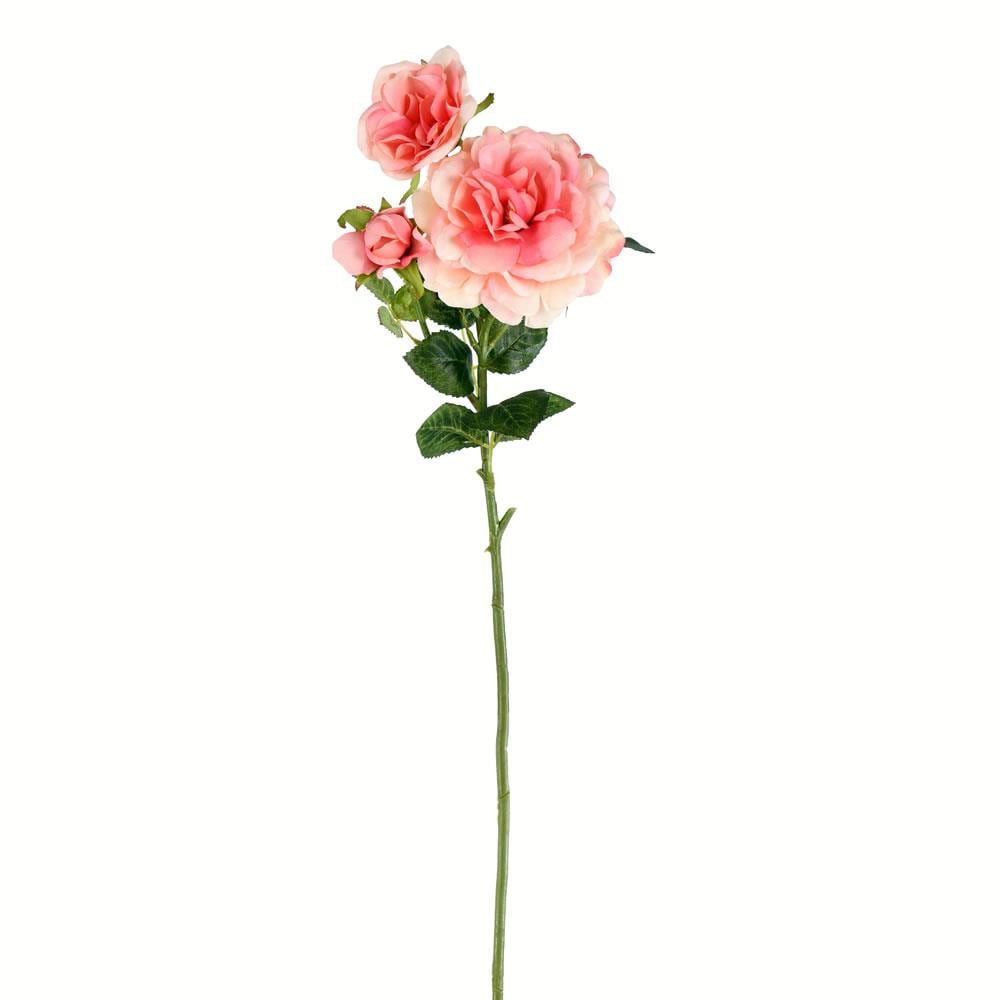 Vickerman 27-in Light Pink Indoor Artificial Rose Artificial Flower in ...
