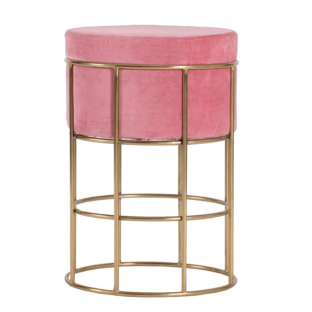 pink accent stool