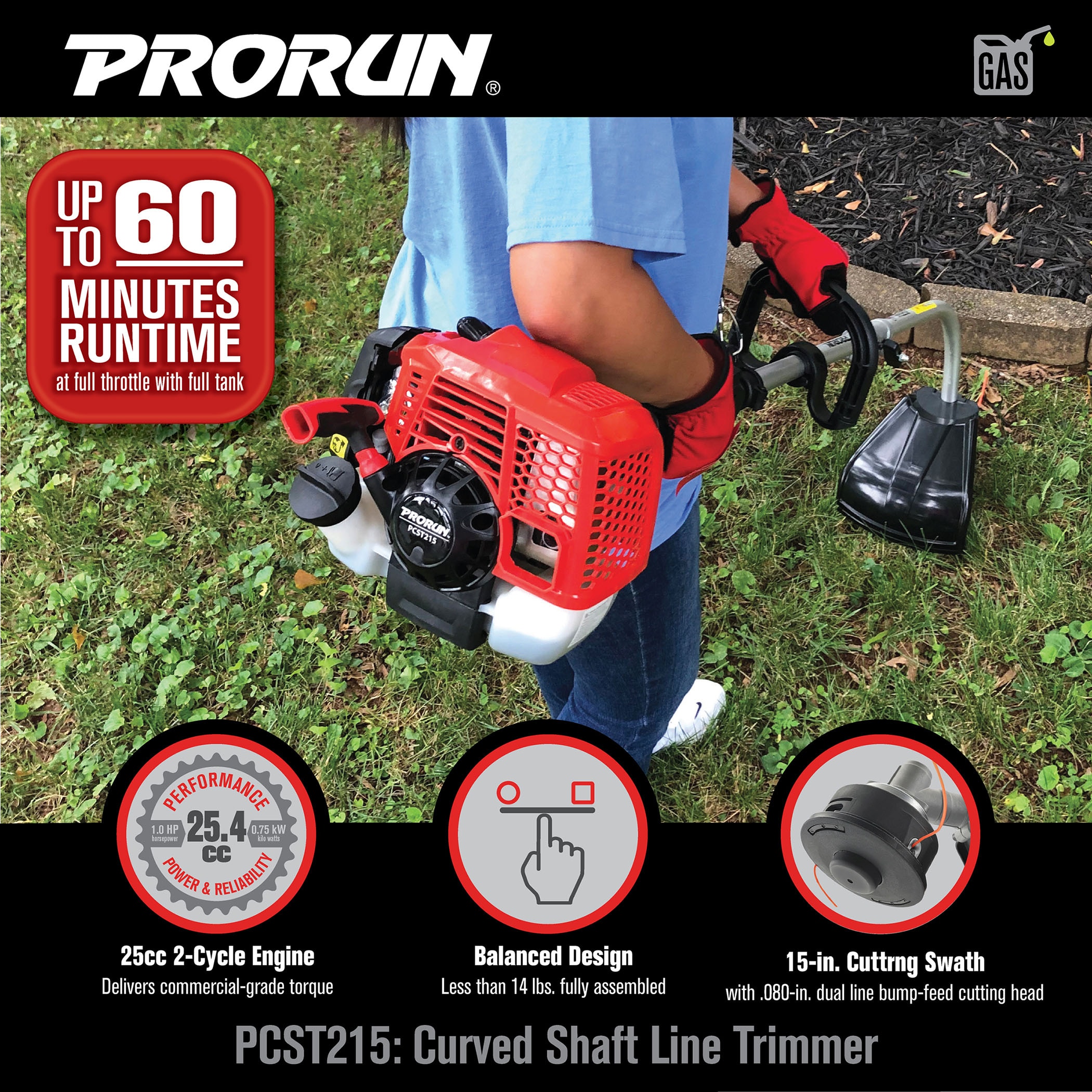 PRORUN PCST215 Cordless-String-Trimmers - View #4
