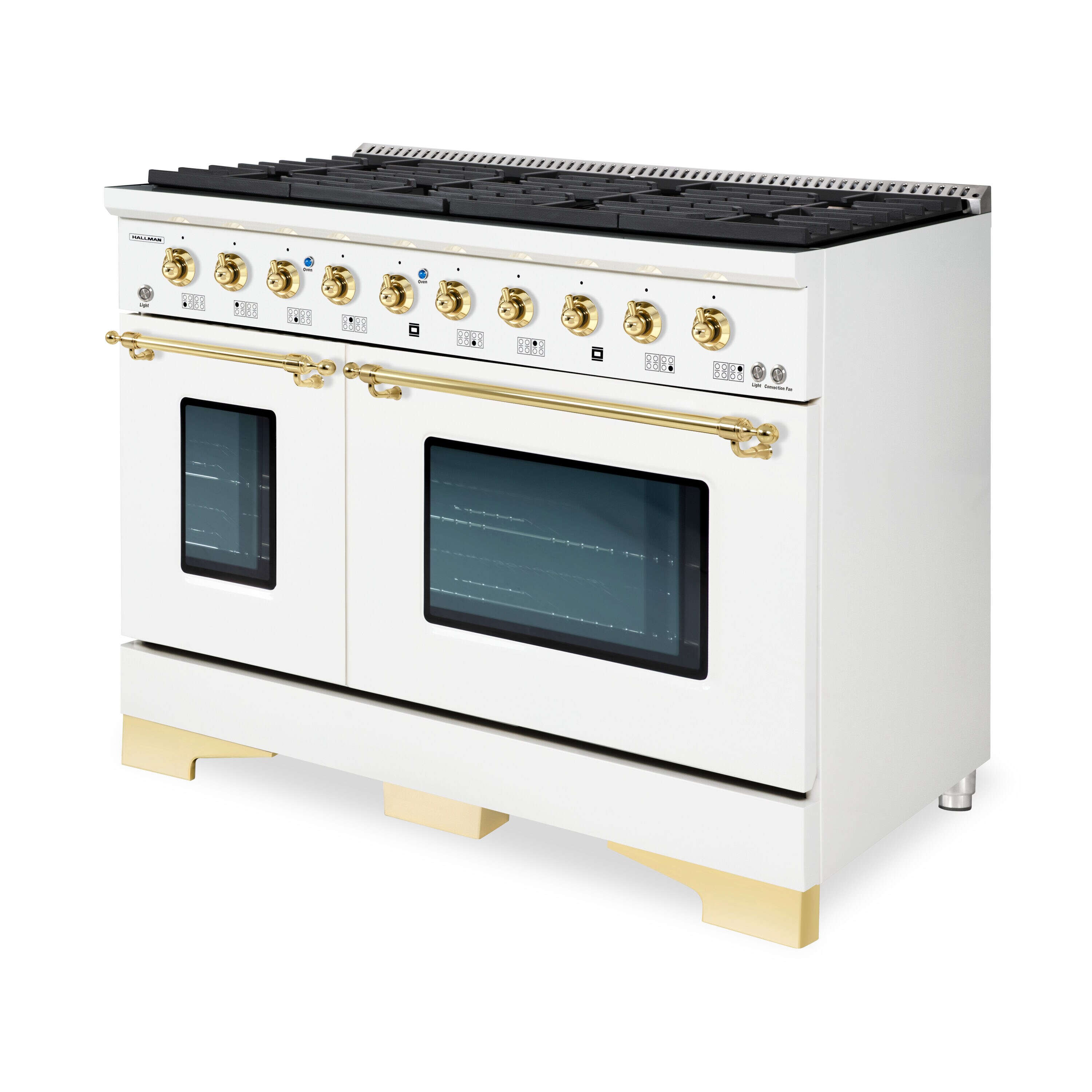 Hallman HCLRG48BSWT Double-Oven-Gas-Ranges - View #2