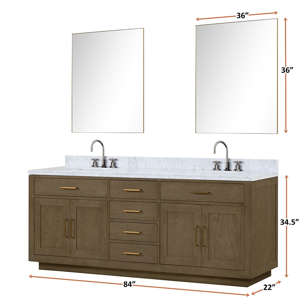 EUROCO 30 Bathroom vanity with Sink Top,Combo Cabinet Undermount