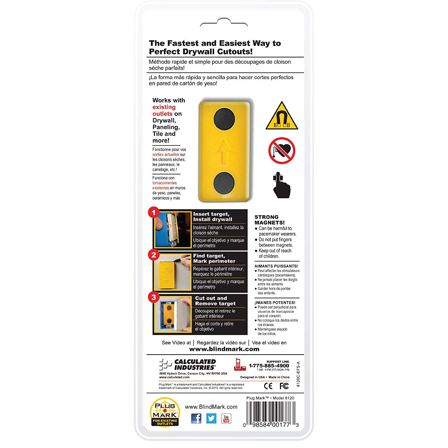 Calculated Industries 8120 Electrical-Outlet-Cutouts - View #8