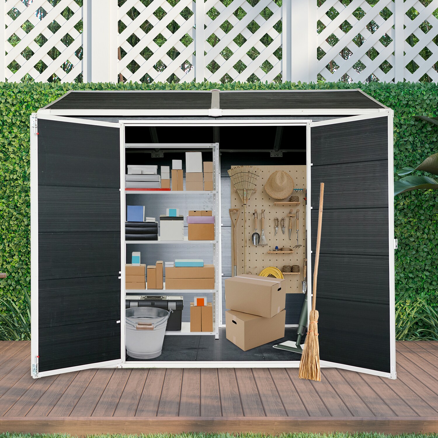 GZMR GZ-WC00048 Vinyl-Resin-Storage-Buildings - View #3