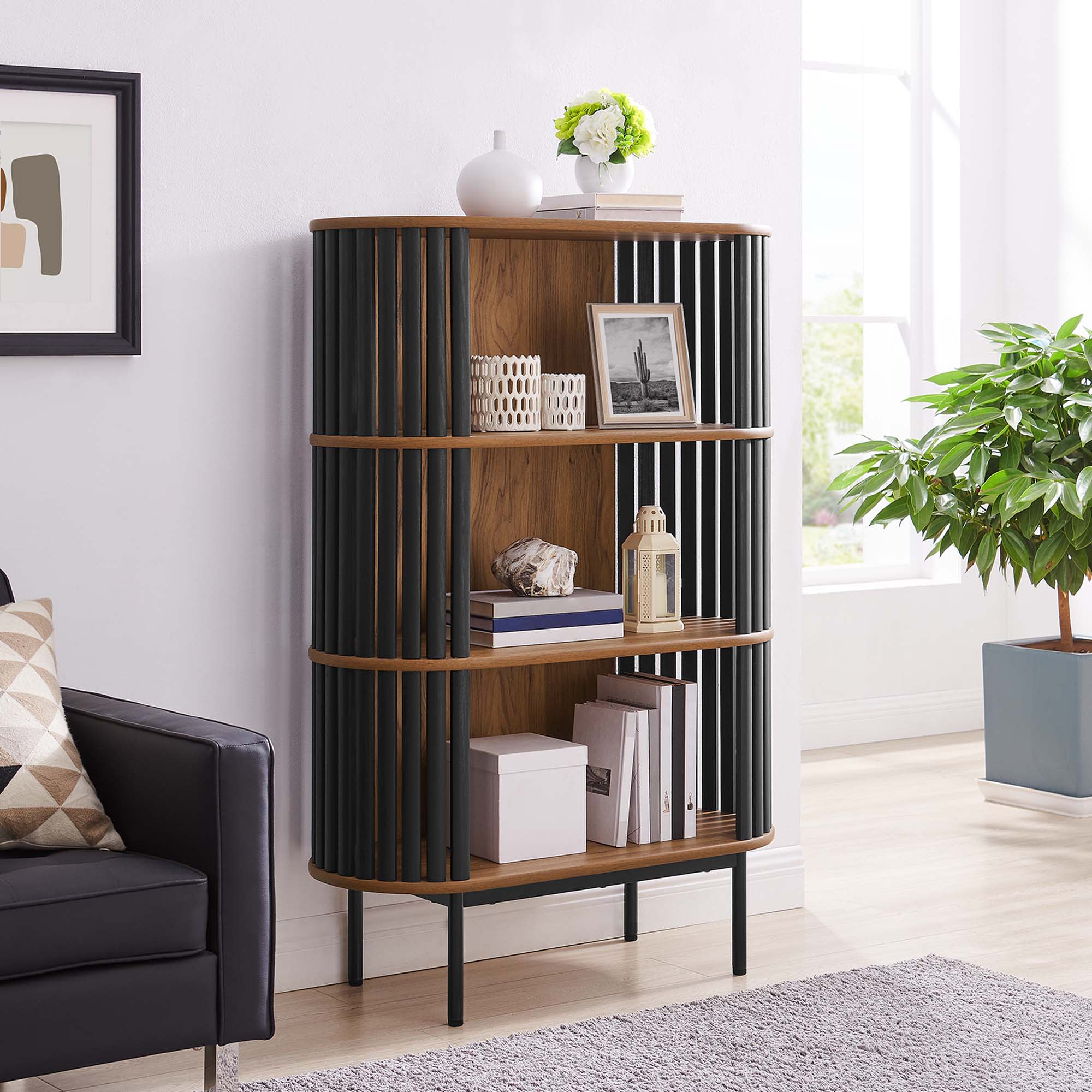 Modway EEI-6524-WAL-BLK bookcases - View #4