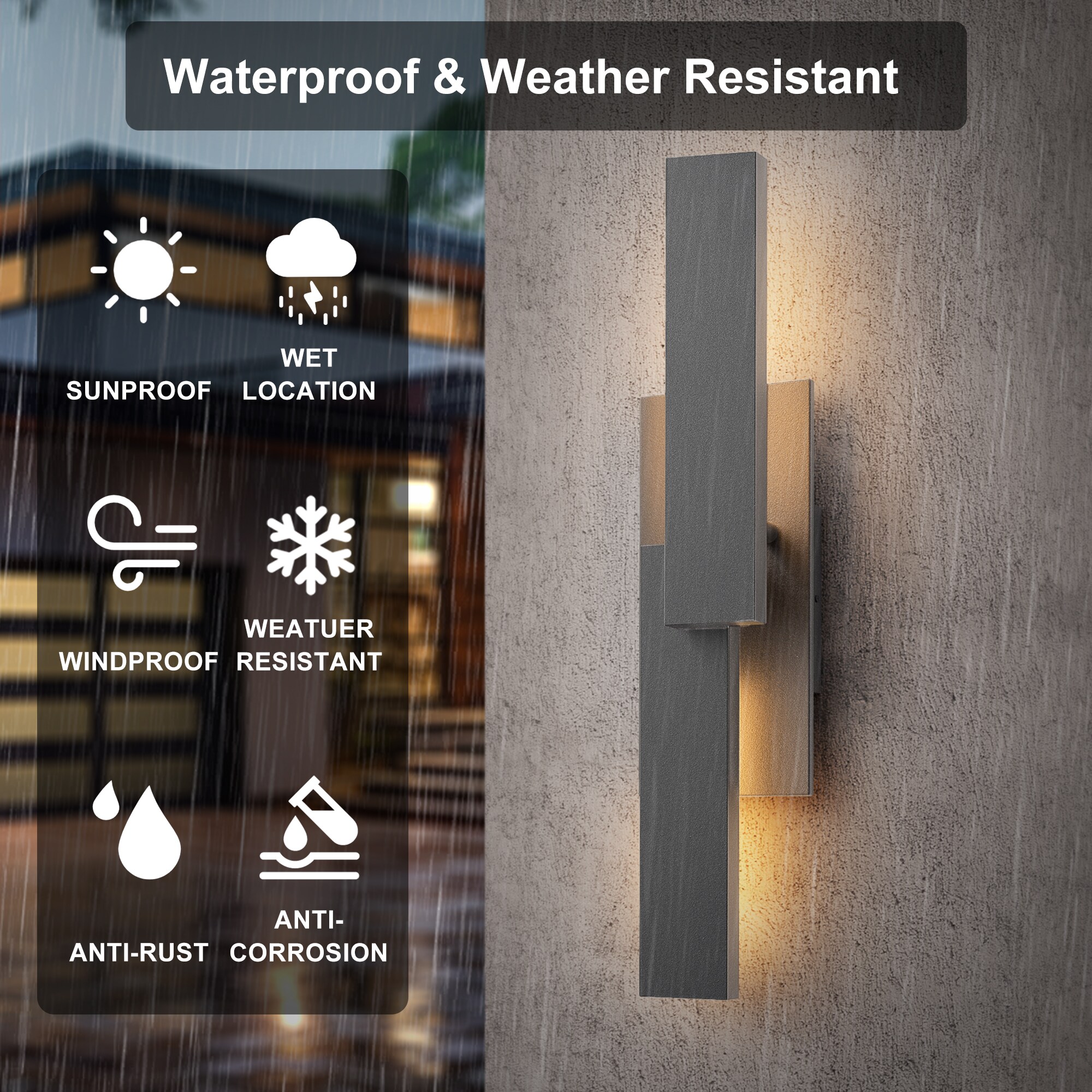 Maxax 7050-1GY Outdoor-Wall-Lighting - View #5