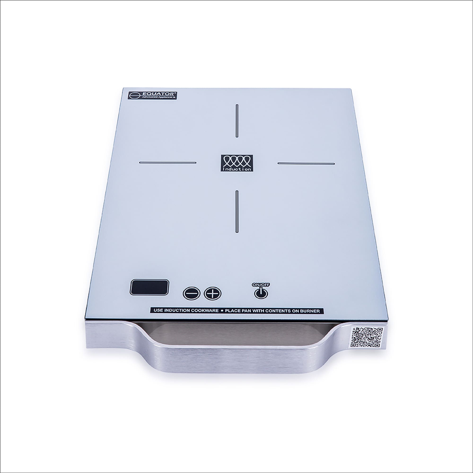 Equator Advanced Appliances PIC 100 SILVER 11-in Portable 1 Burner Stainless steel Induction Cooktop