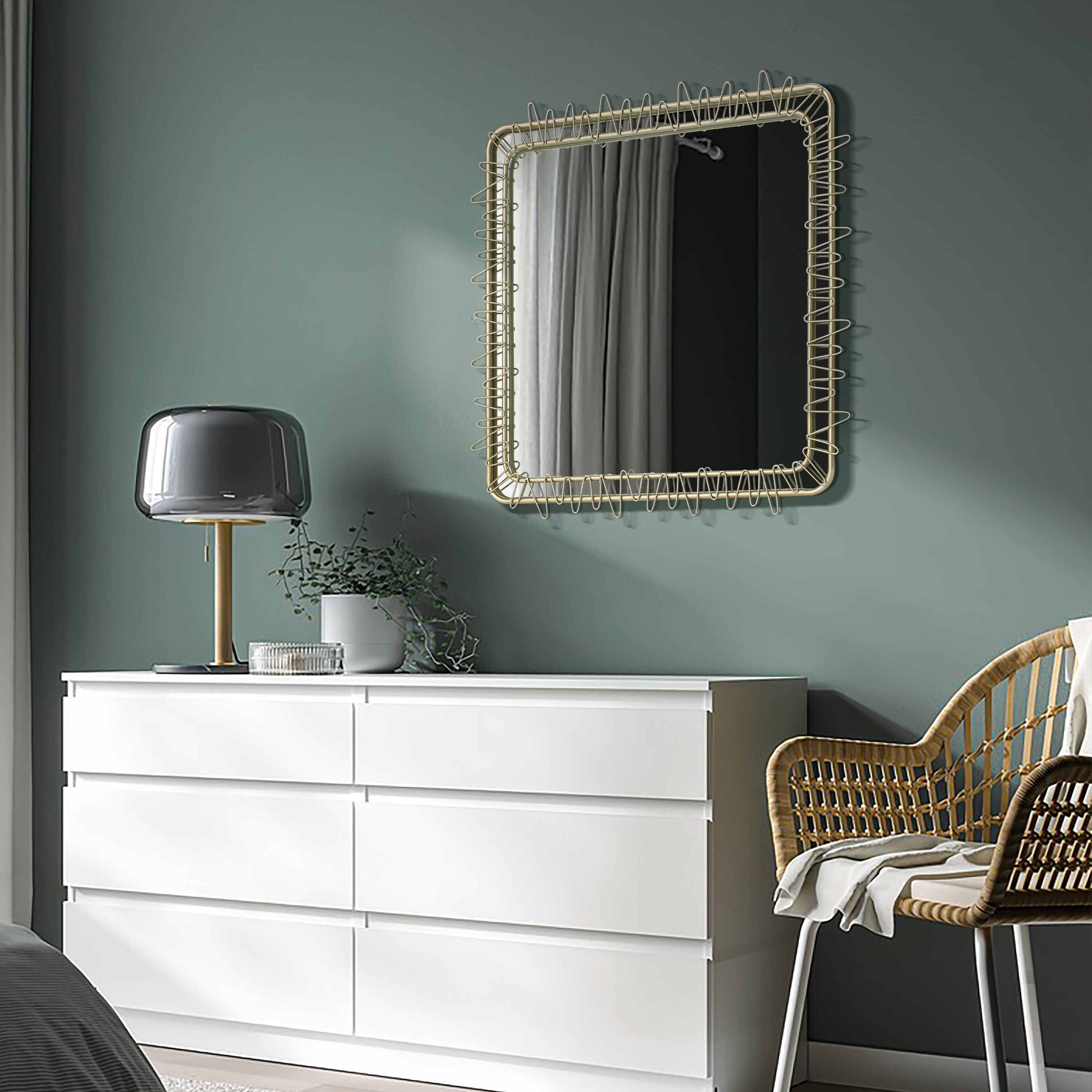 LuxenHome WHA1904 Decor-Mirrors - View #3