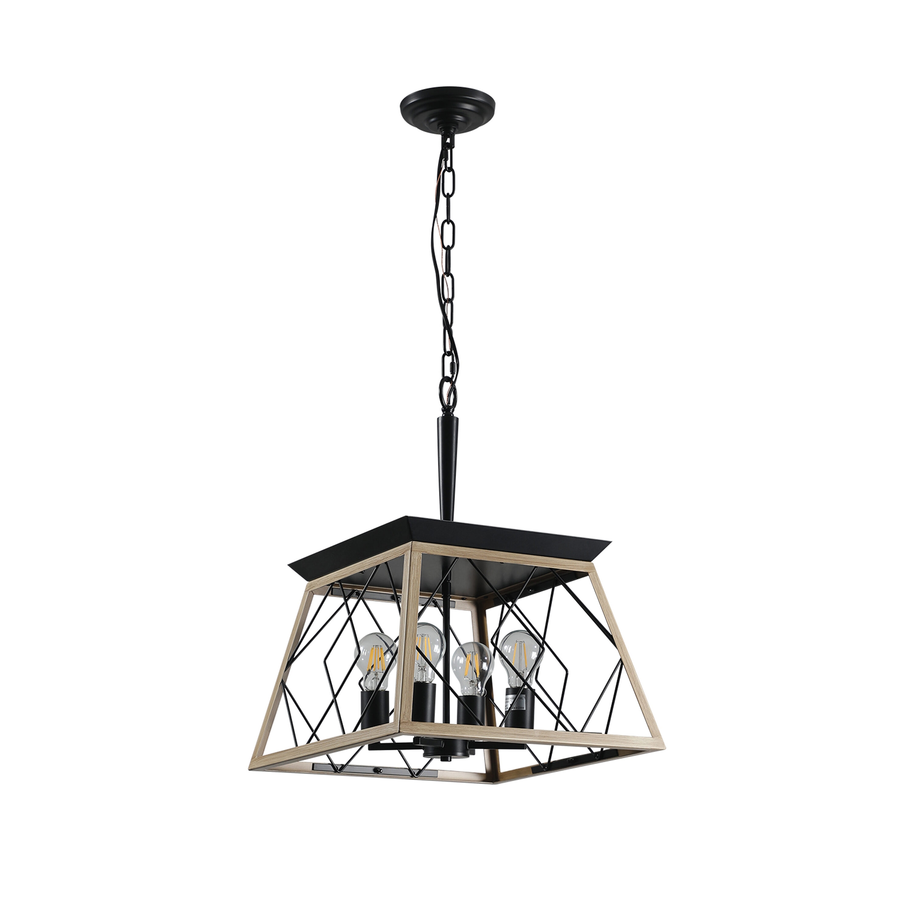 Gaierptone CRXAEDD5KH6 4-Light Farmhouse Chandeliers 4 -Light Multiple colors Farmhouse For Use in Bedrooms, Dining Rooms, Foyers, Kitchens, Living Rooms Chandelier