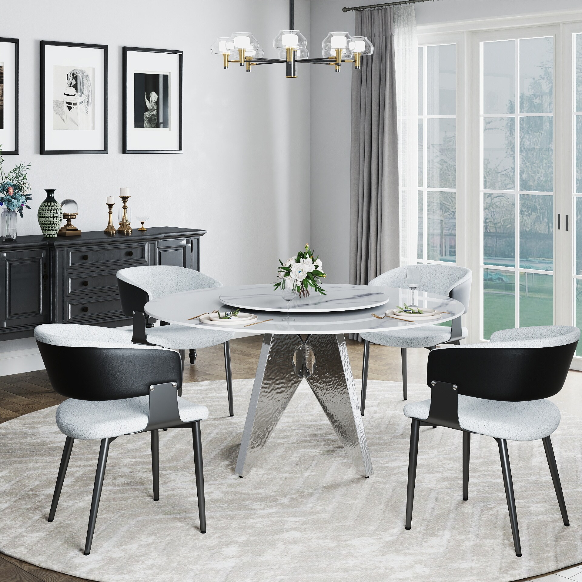 BuotiqHom DH-AT-150W80W-8S Dining-Tables - View #6