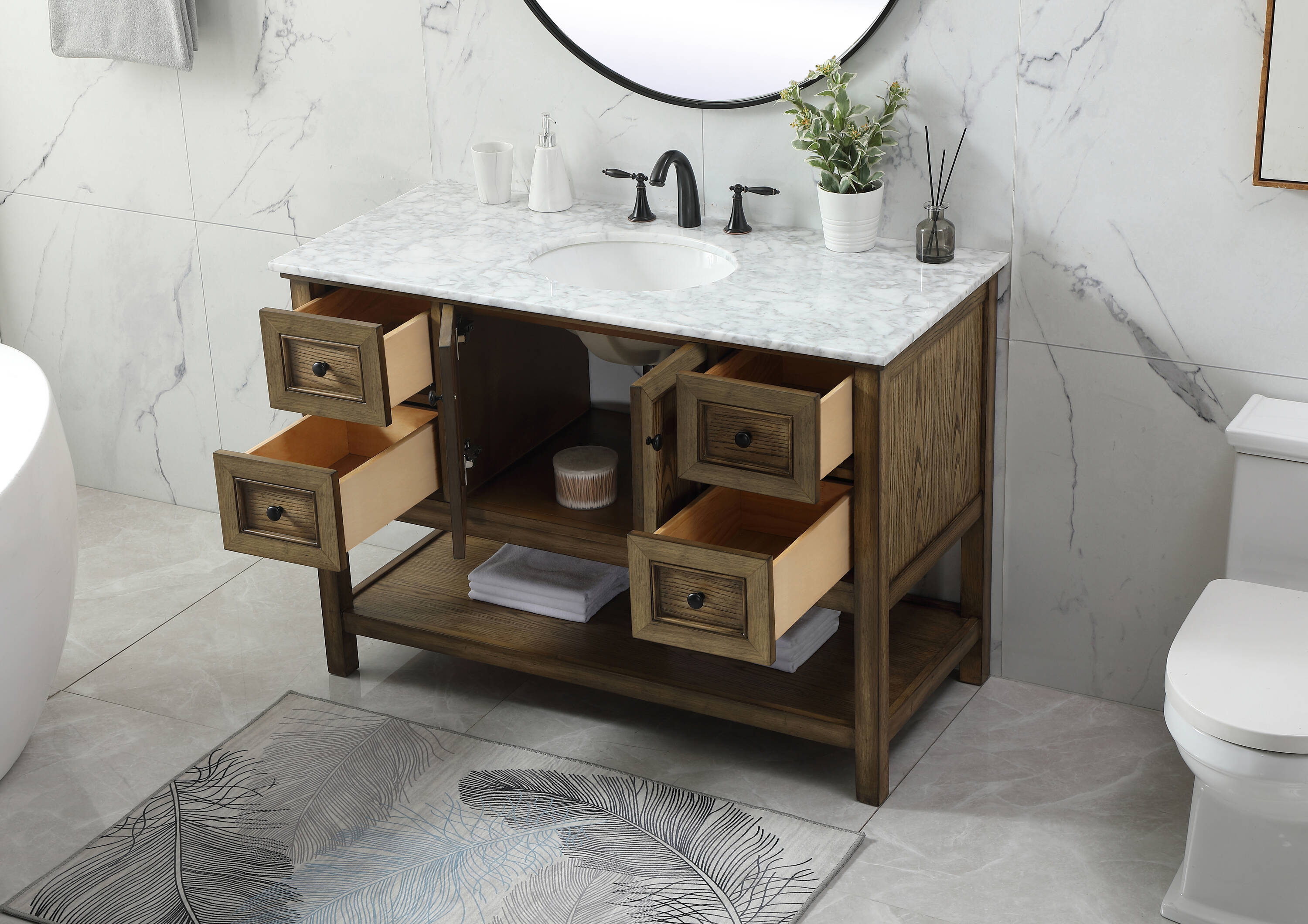 Elegant Decor HF81144DW Bath-Vanity-Combo - View #4