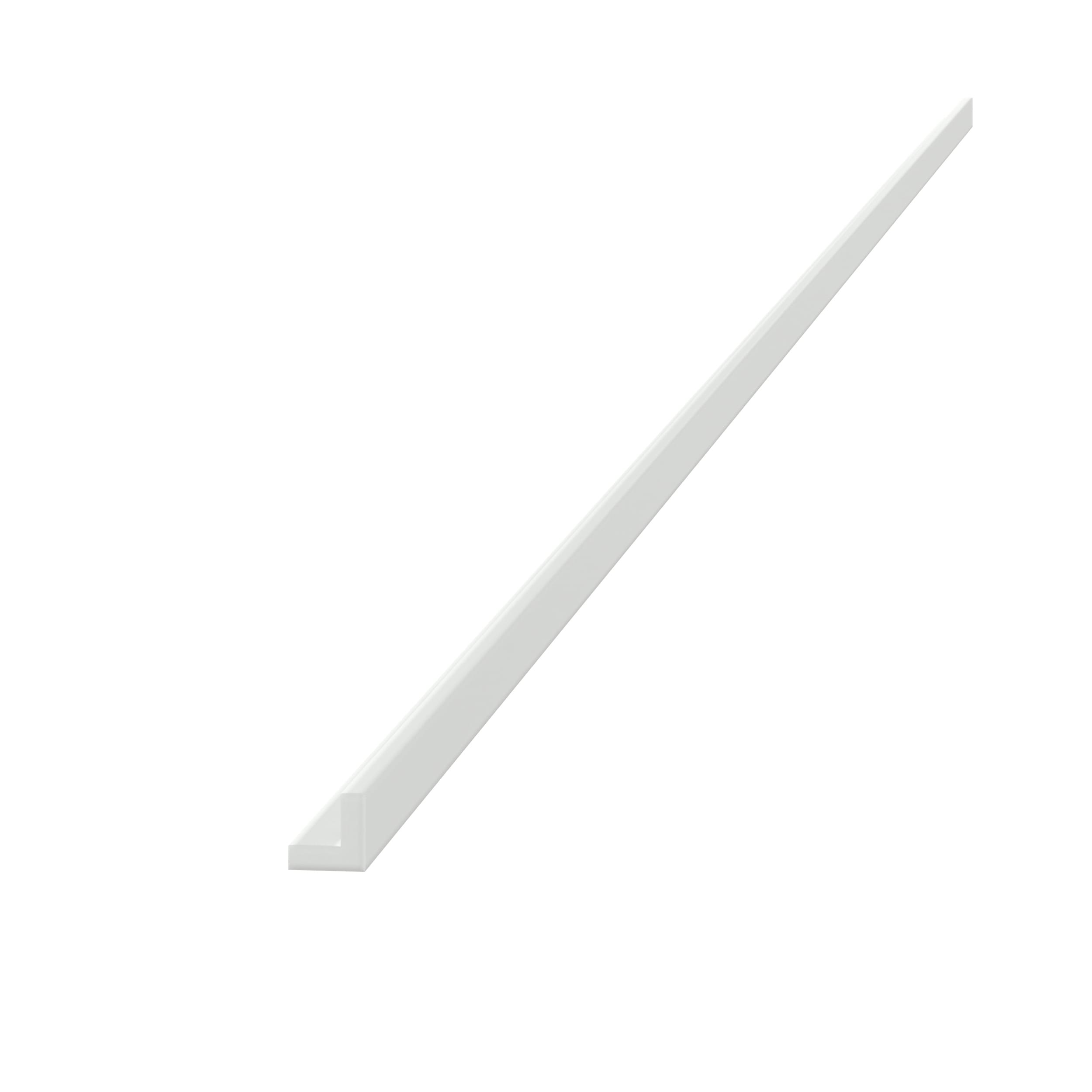 RELIABILT Parkstone II Chamfered Cabinet Moulding 0.75-in W x 96-in H x 0.75-in D Brilliant White Painted (Outside Corner Molding)