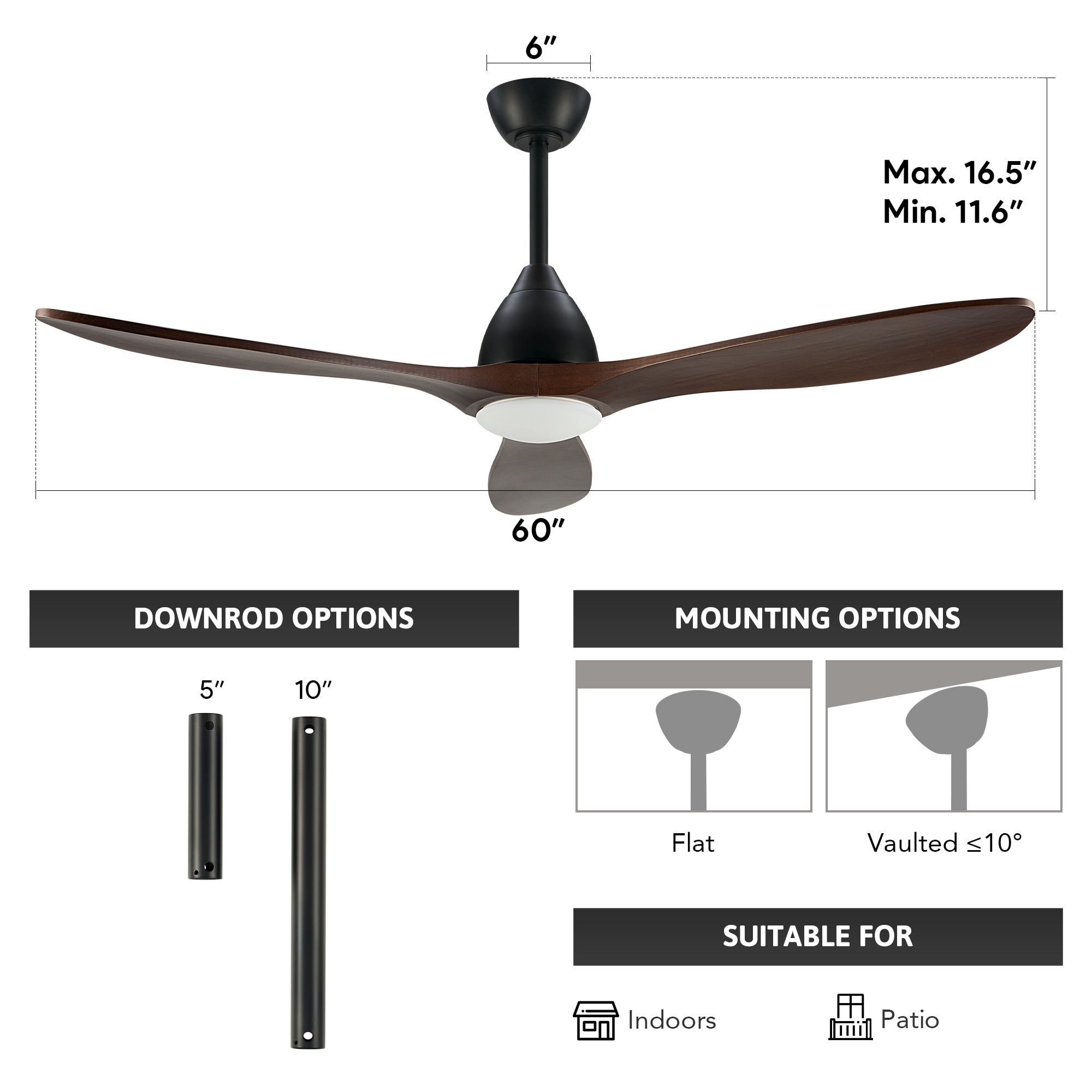 CO-Z CFN-1460-00 Ceiling-Fans - View #8