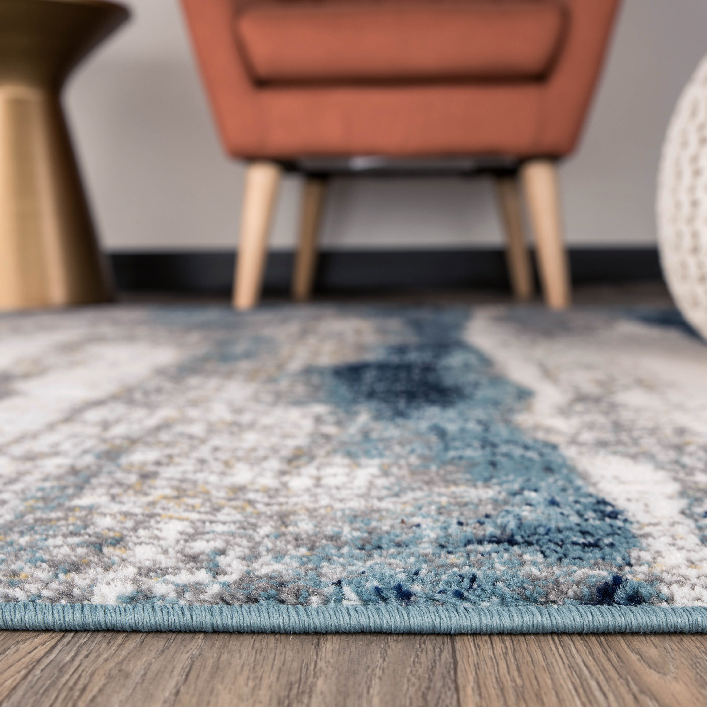 Denali Collection 100% Cotton Area Utility Rug