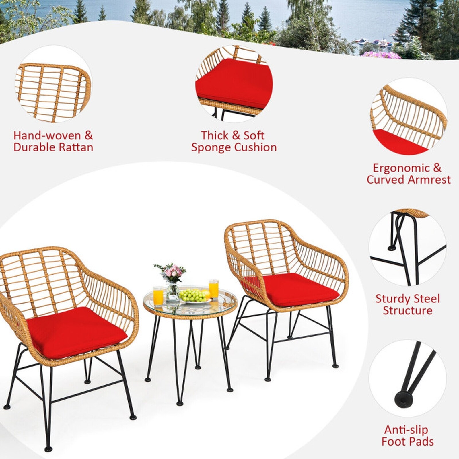 SUGIFT LW102SUGHY0623 Patio-Conversation-Sets - View #4