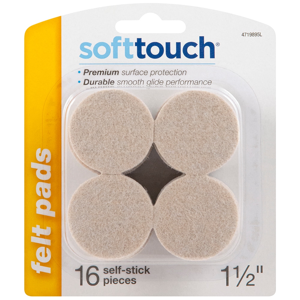 Softtouch® by Waxman Self-Stick Felt Pads - Black, 20 ct - Kroger