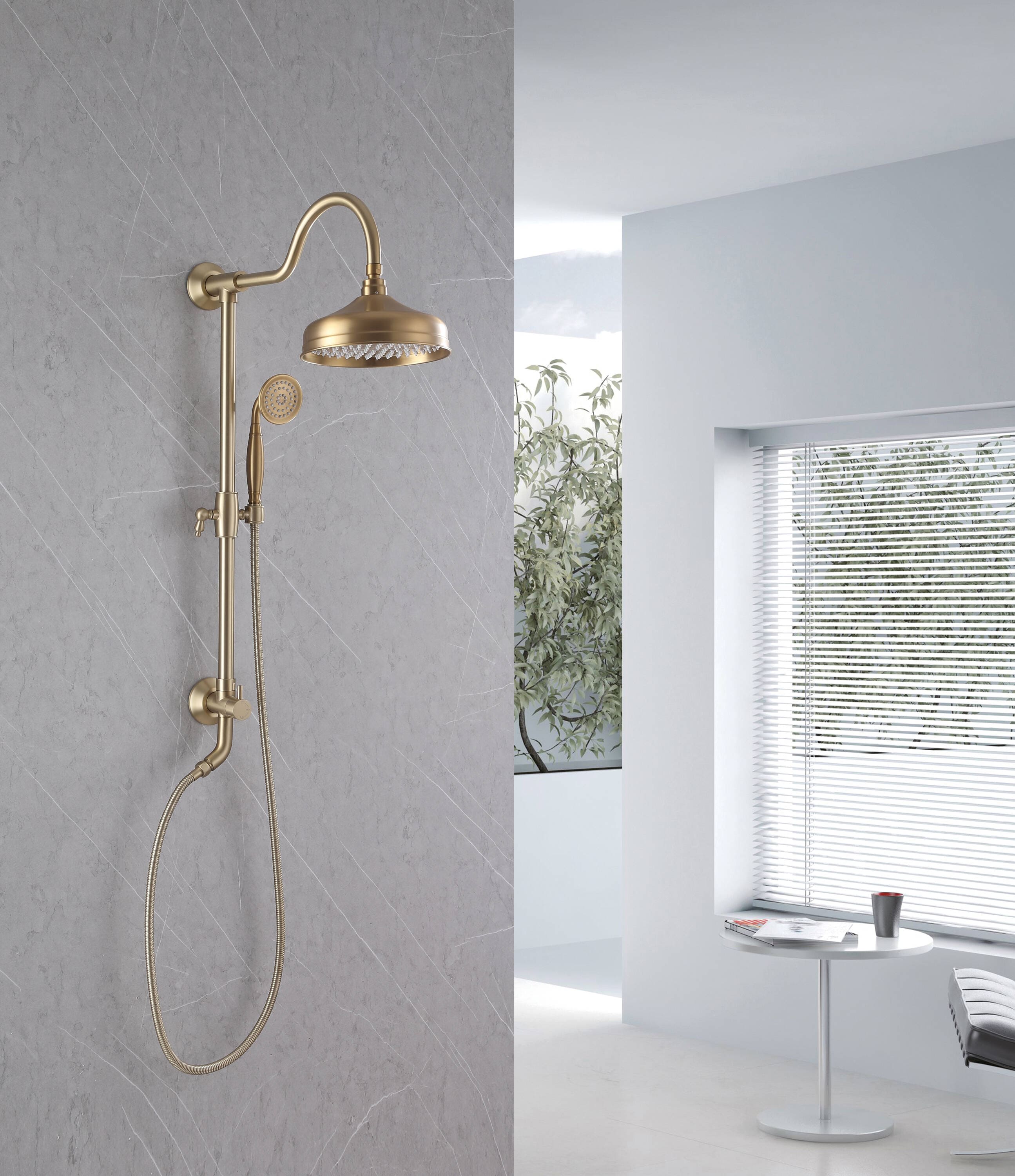 Clihome MS-A3806-16BG Showerhead-Bar-Panels - View #4