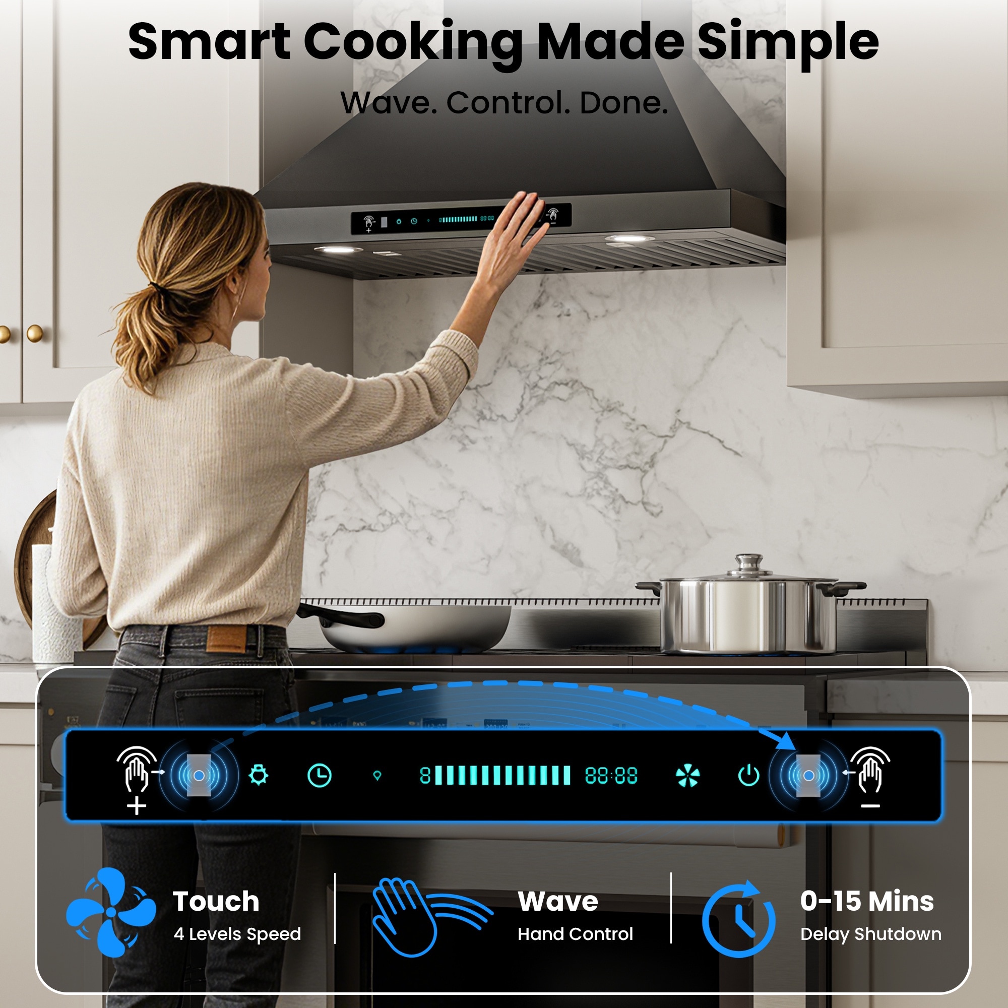 DIVAN DHP02-36B-GC Wall-Mounted-Range-Hoods - View #5