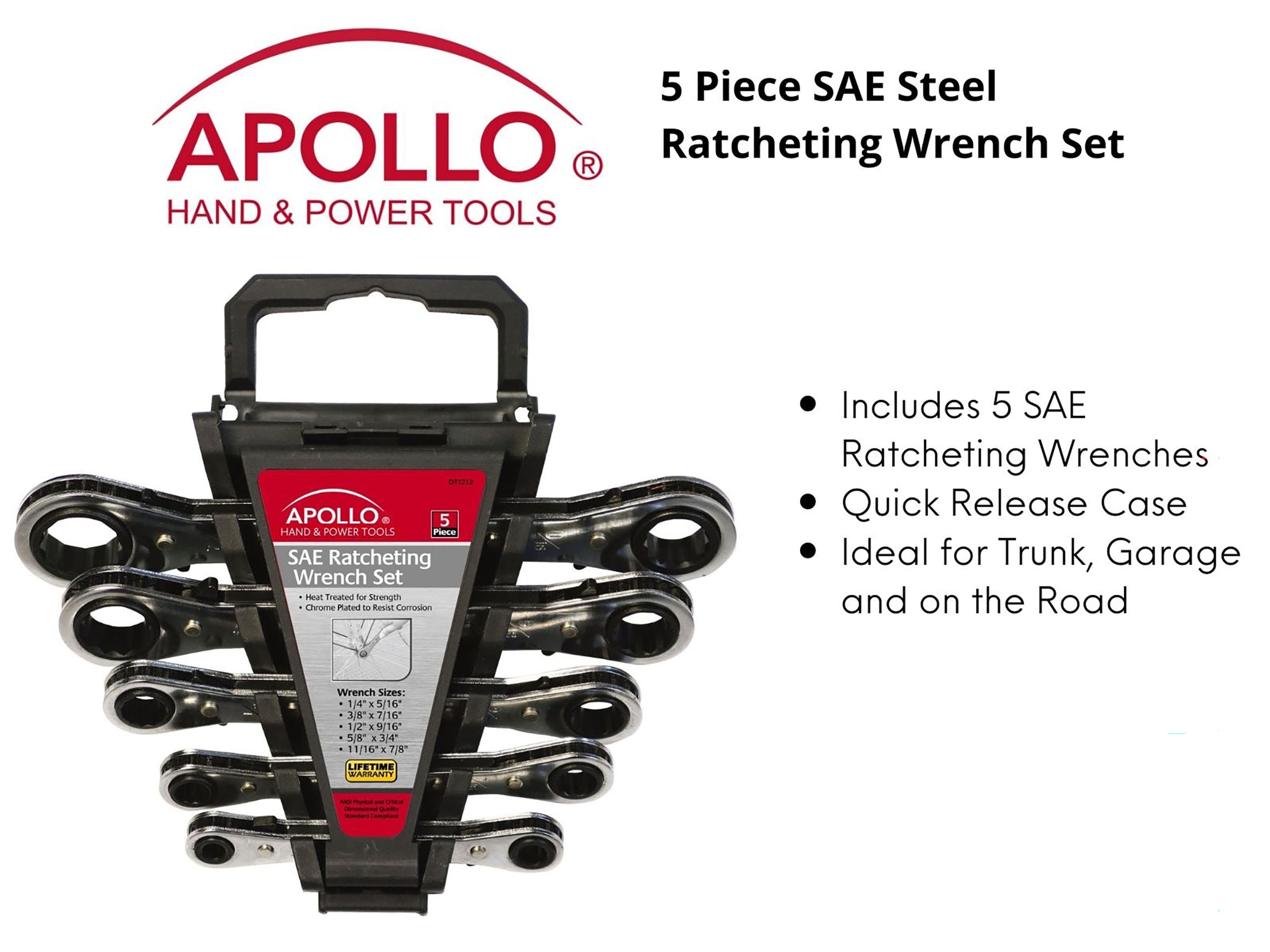 Apollo Tools DT1212 Ratcheting-Wrench-Sets - View #3