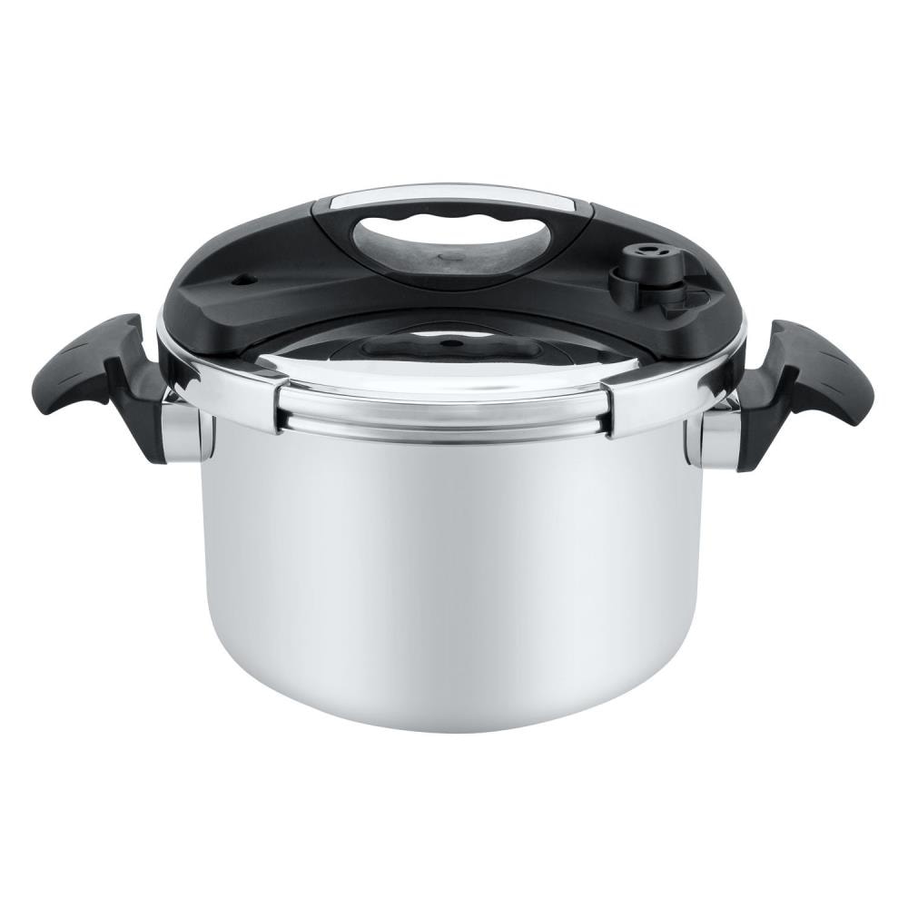 Alpine Cuisine 7-Quart Stainless Steel Stove-Top Pressure Cooker at ...