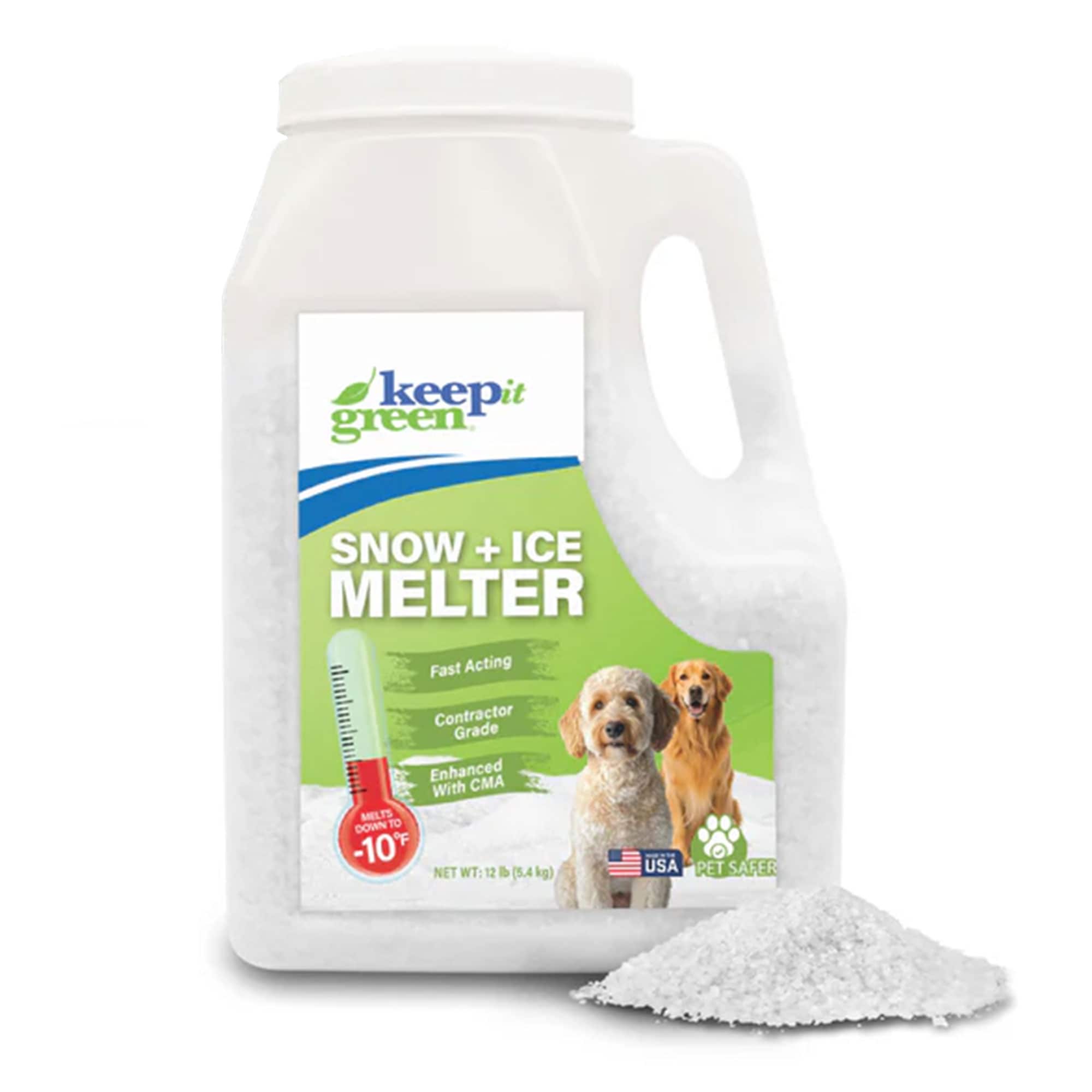 Snow Joe  Keep It Green Ice and Snow Melter Salt Pellets with Green Tint 12 lb.