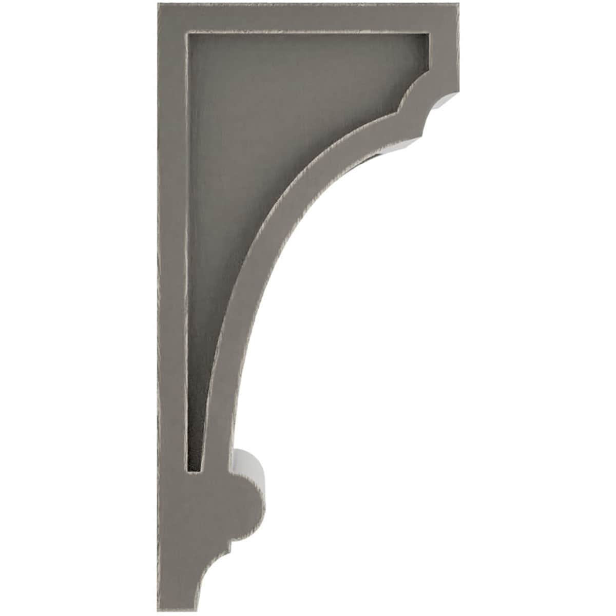 Reclaimed Gray Rubberwood Vintage Decor Corbel 8" x 3.25"