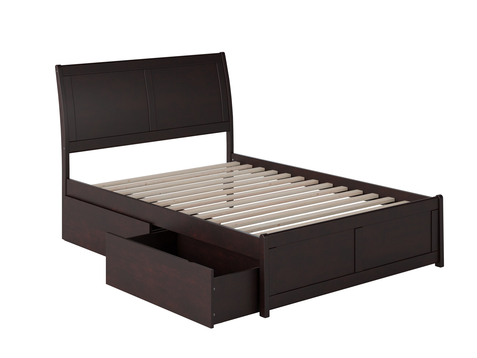 AFI Furnishings AR8936111 Portland Espresso Full Wood Platform Bed with Storage