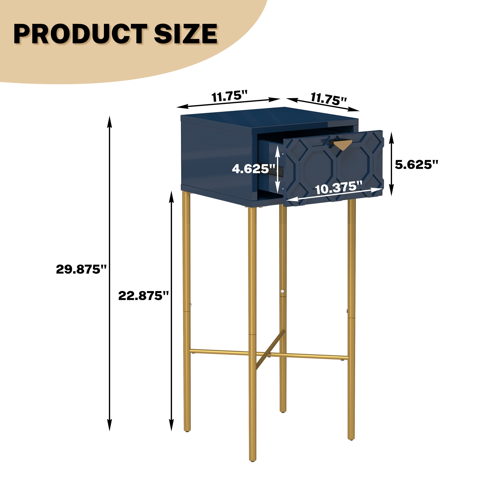 Clihome CL-CN1-BL End-Tables - View #9