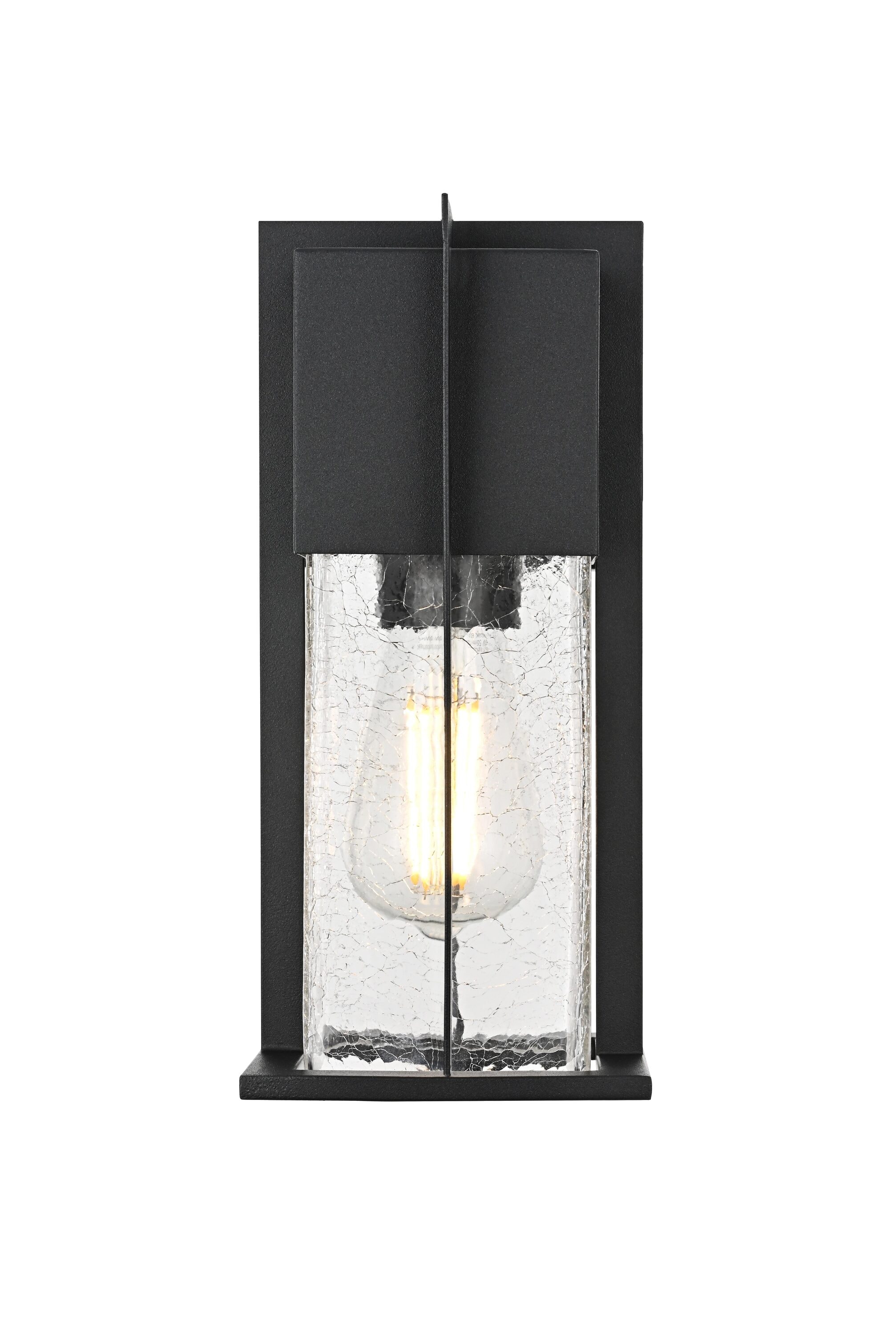 Simply Living Home Vennor 5 inch Outdoor Wall Sconce in Black