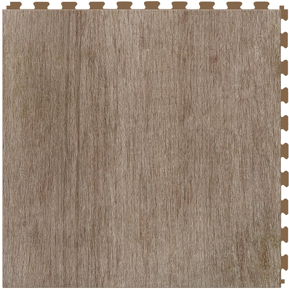 Perfection Floor Tile Millhouse/Satin Brown Wood Look 0.05-mil x 20-in ...