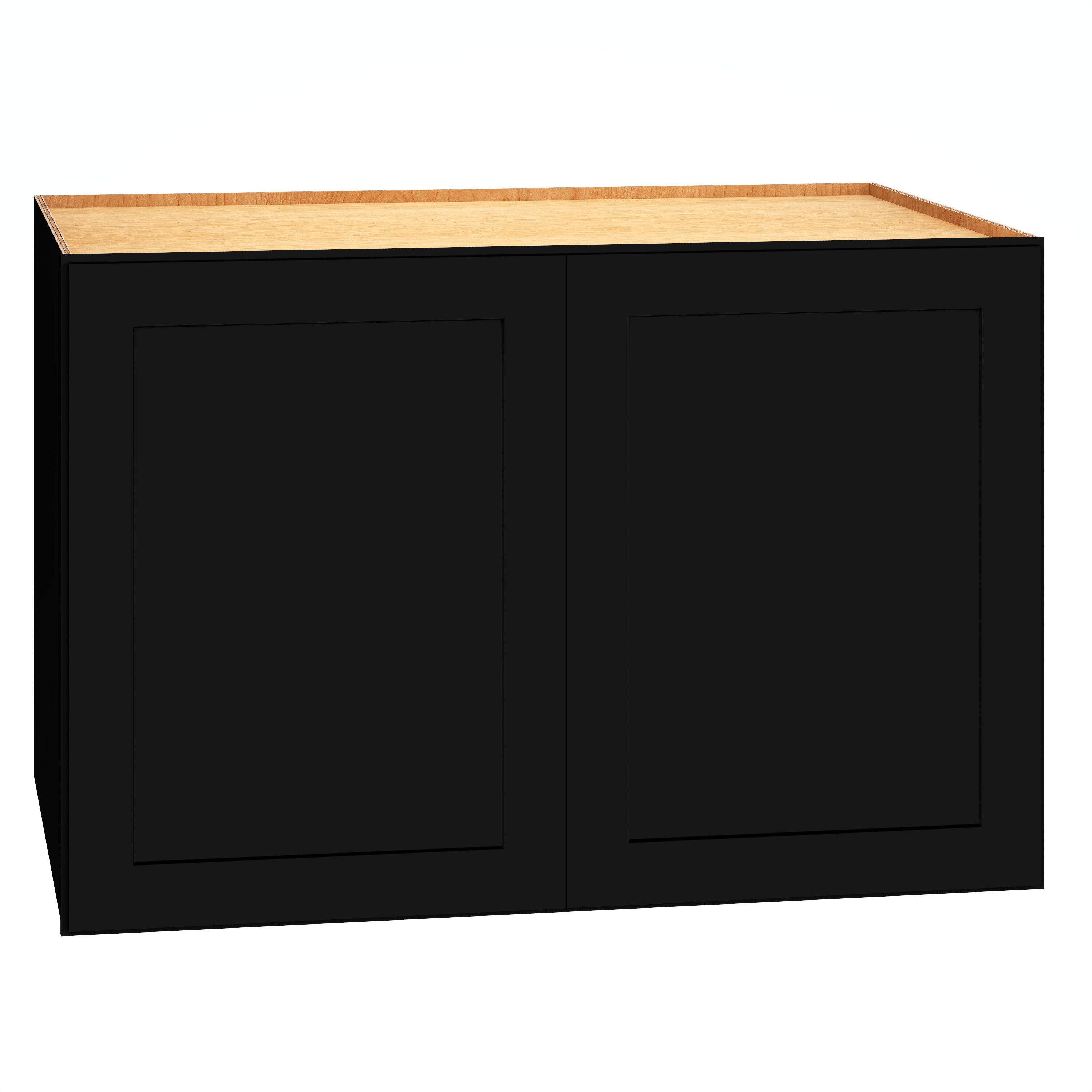 Diamond Express 61I-W362424 Jamestown 36-in W x 24-in H x 24-in D Black Wall Fully assembled Plywood Cabinet (Recessed Panel Shaker)