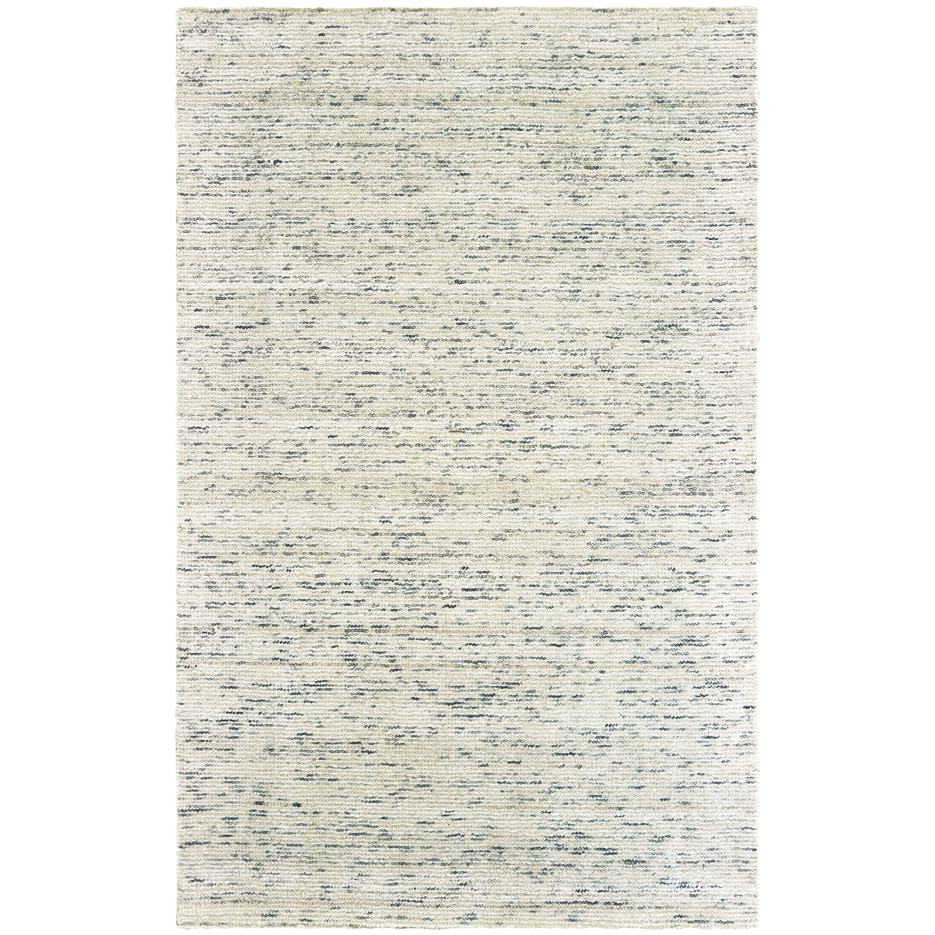 Archer Lane 459LUCE027L Crossley 8 x 10 (ft) Tufted Wool Ivory/Stone Rectangular Indoor Solid Bohemian/Eclectic Area rug