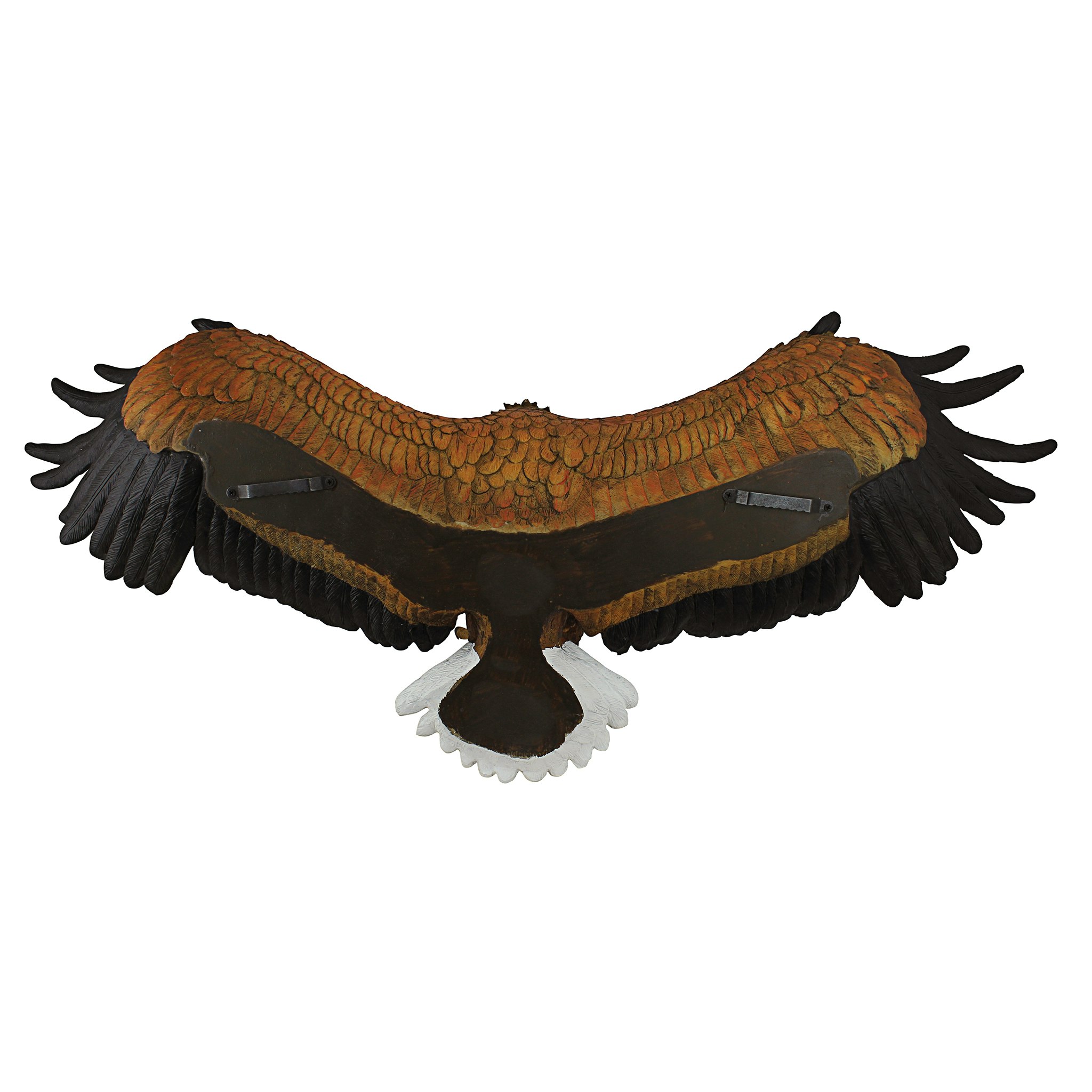 Large Multicolored Resin American Eagle Wall Sculpture