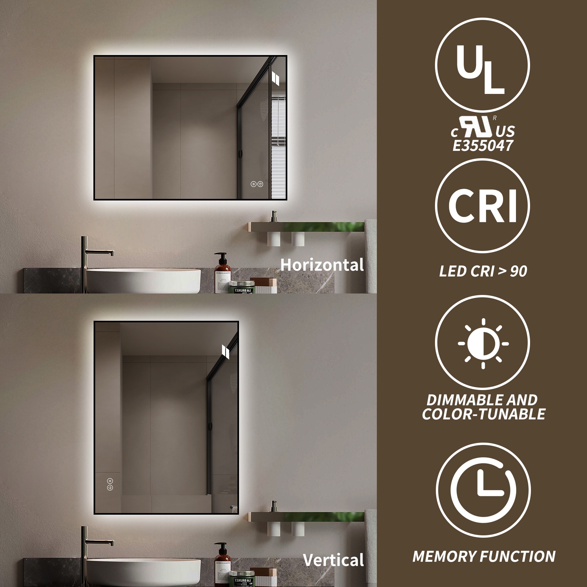 CKKLL ZSP465898 Framed-Bath-Mirrors - View #3