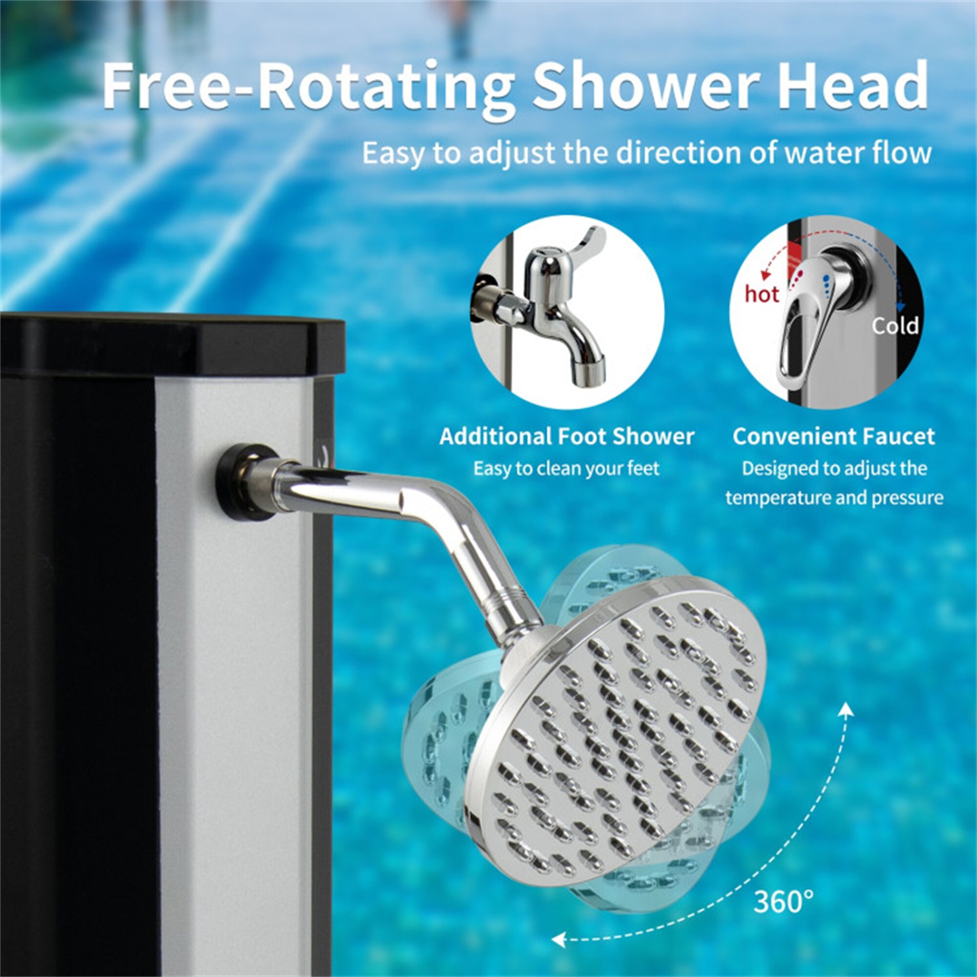 BABOOM BOM-4172222-OR Outdoor-Showers - View #7