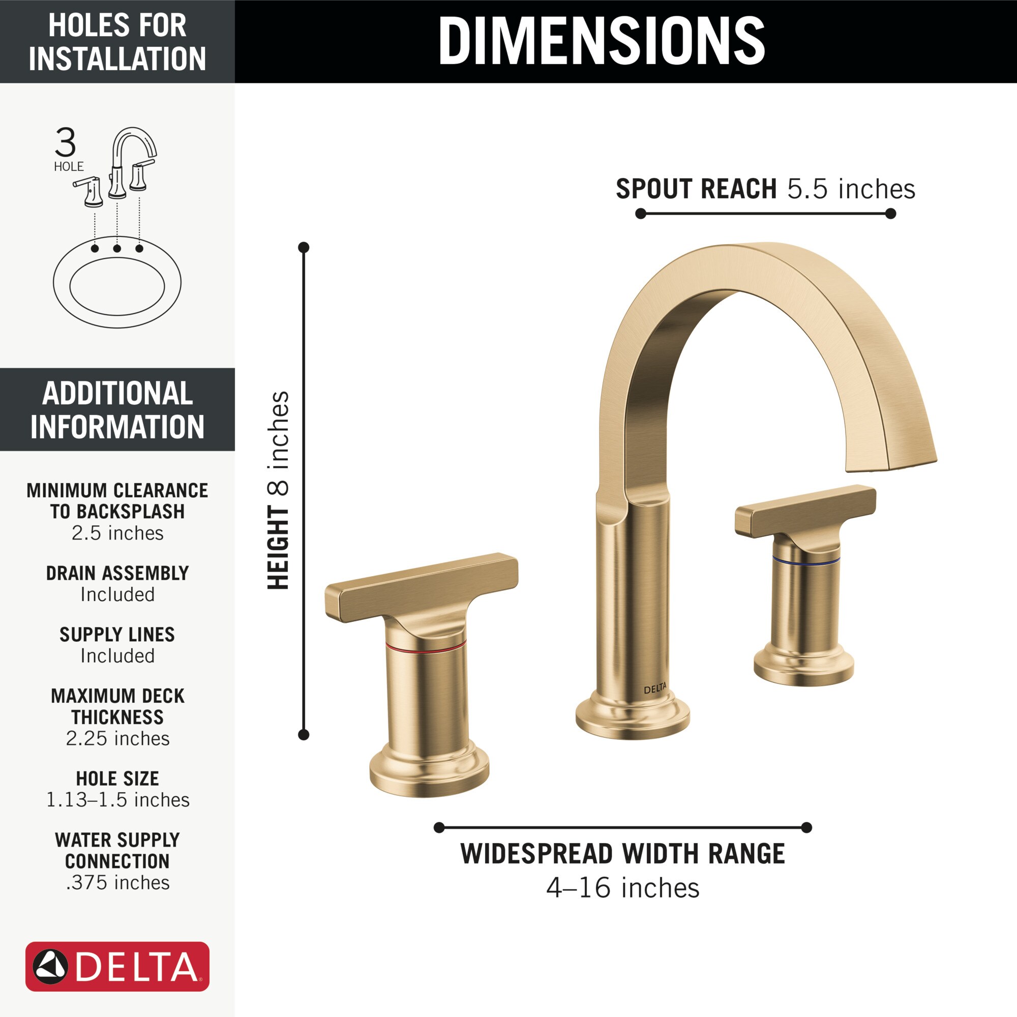 Delta 355887-CZ-PR-DST Lavatory-Faucets - View #3
