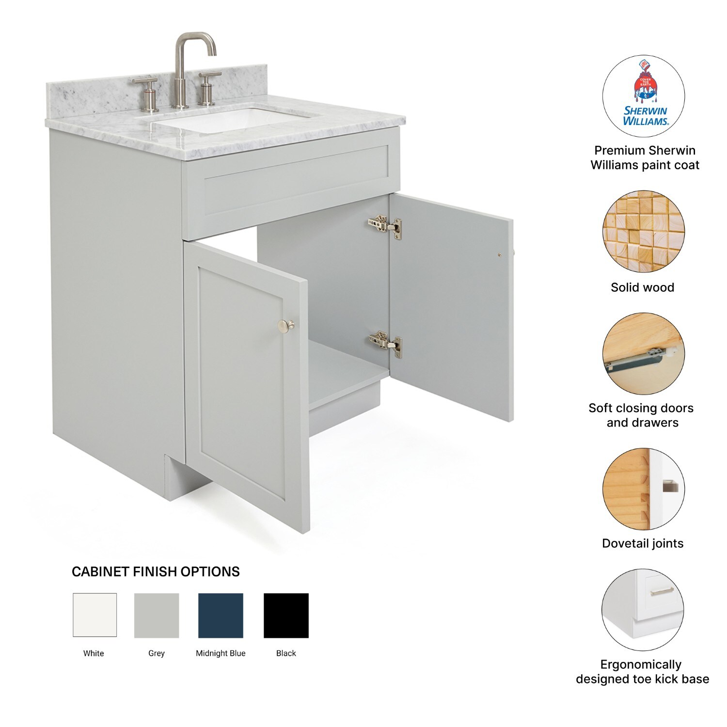 ARIEL F031SCW2RVOGRY Bath-Vanity-Combo - View #5
