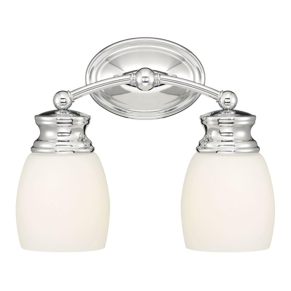  20189883 Shandy 12.25-in 2-Light Polished Chrome Traditional Vanity Light