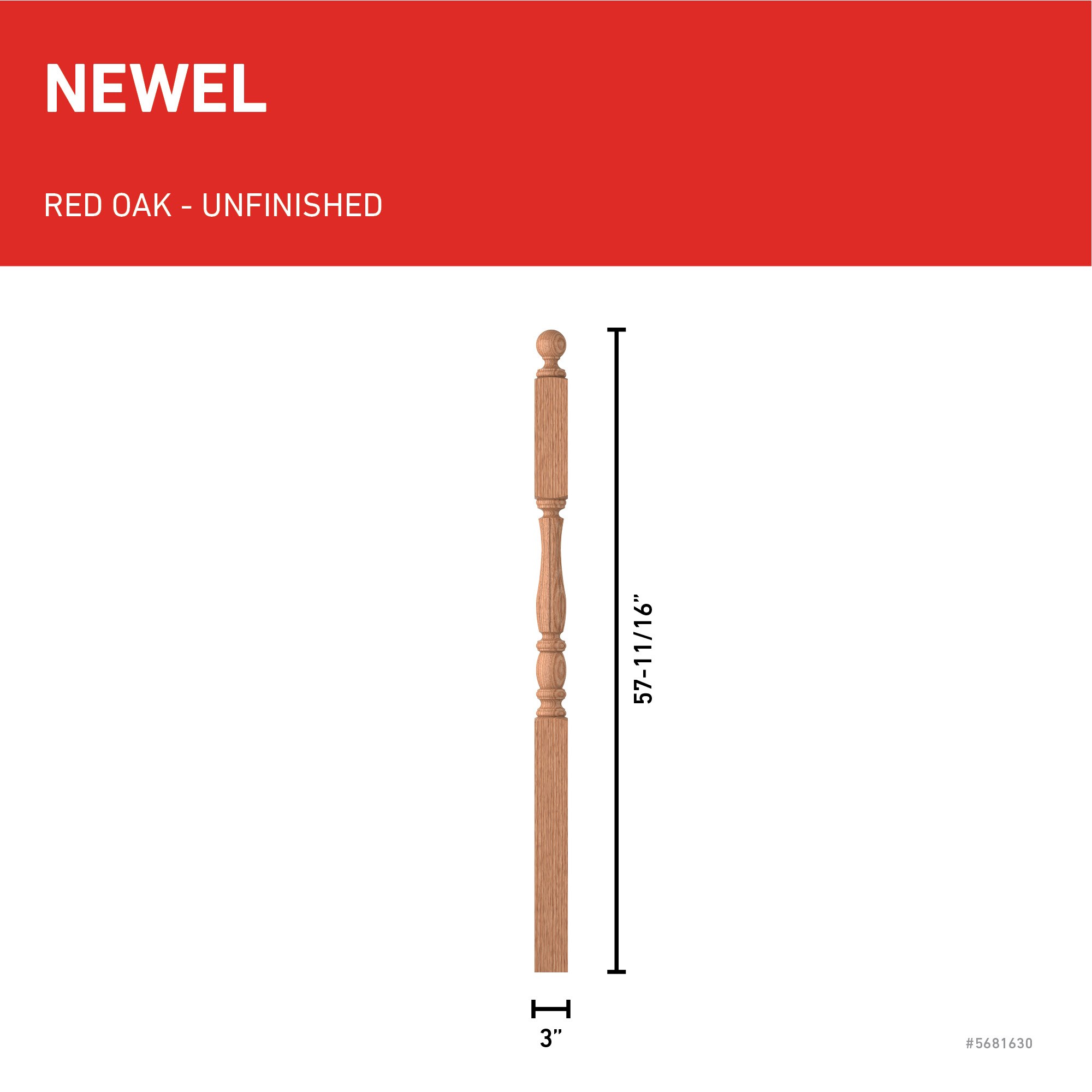 L.J. Smith Stair Systems LJF-3245BT-O Interior-Stairpart-Newel-Posts - View #3