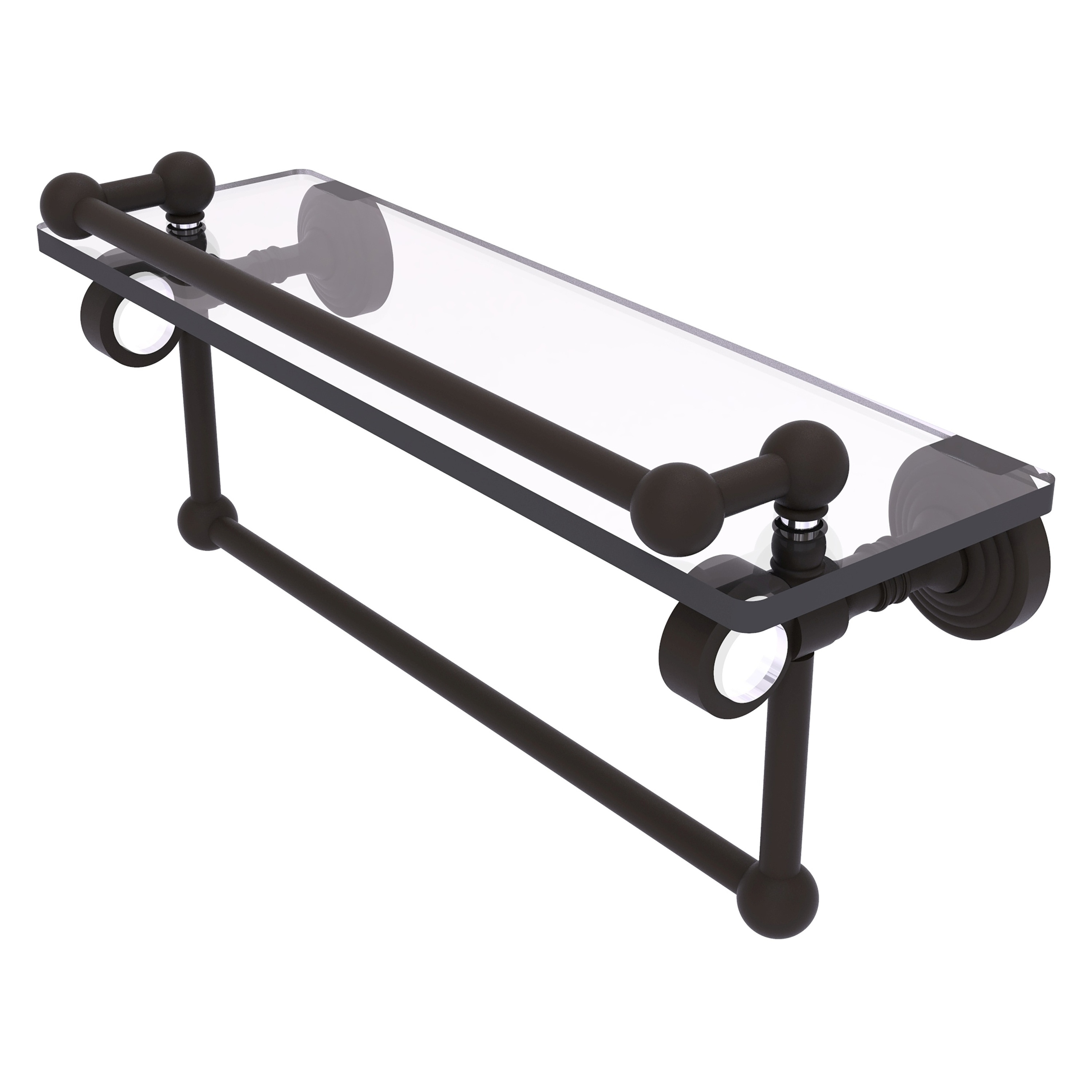 Allied Brass PG-1TB-16-GAL-ORB Pacific Grove Oil Rubbed Bronze Wall mount Bathroom Shelf ( 16-in x 6.8-in x 5-in )