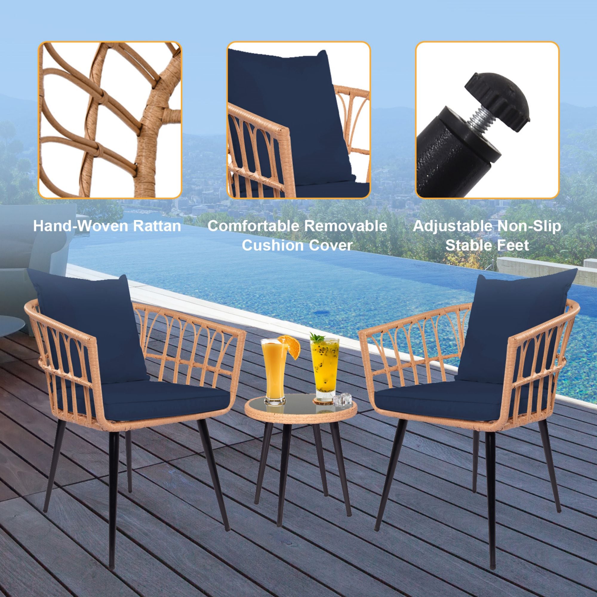 AHIOU HOME ZAAHG-W138275S Patio-Conversation-Sets - View #5