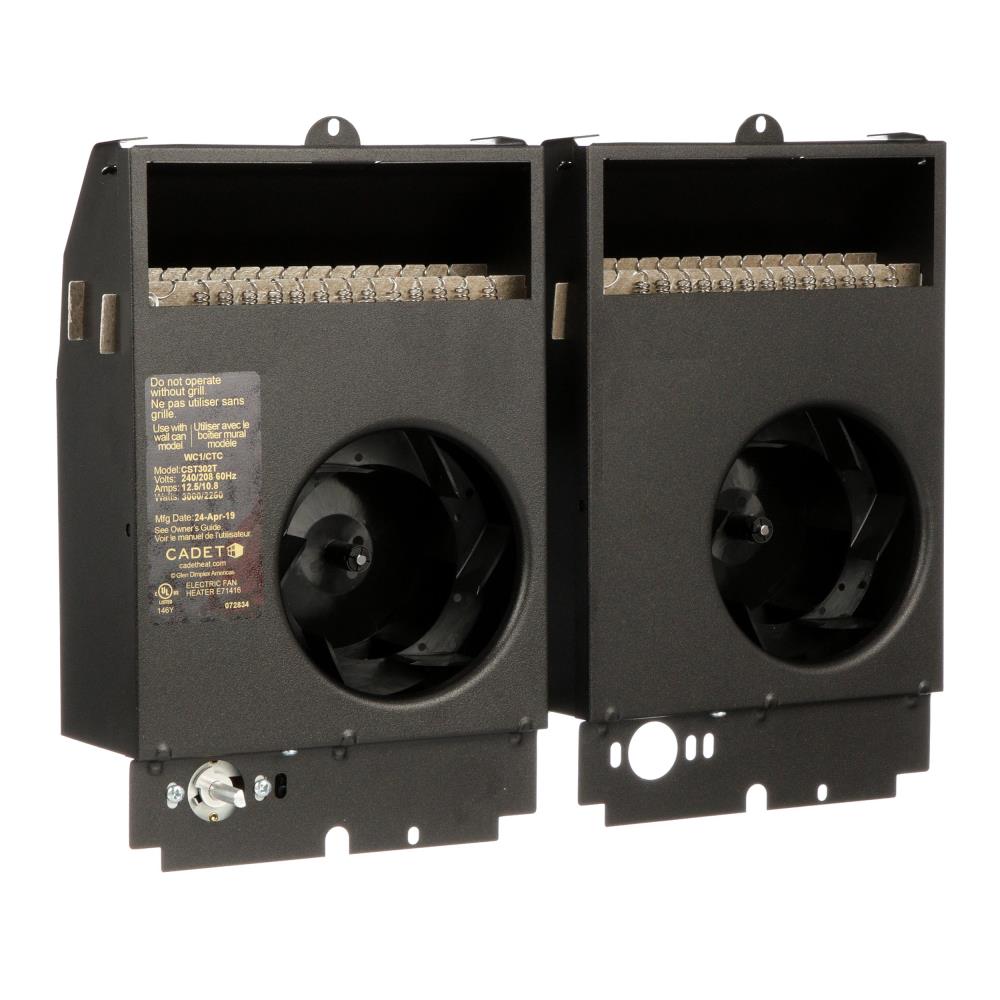 Cadet Com-Pak Twin Up to 3000-Watt 208/240-Volt Fan Heater (14.5-in L x 11.25-in H Grille) 67531 Sansujyuku sansujyuku.com