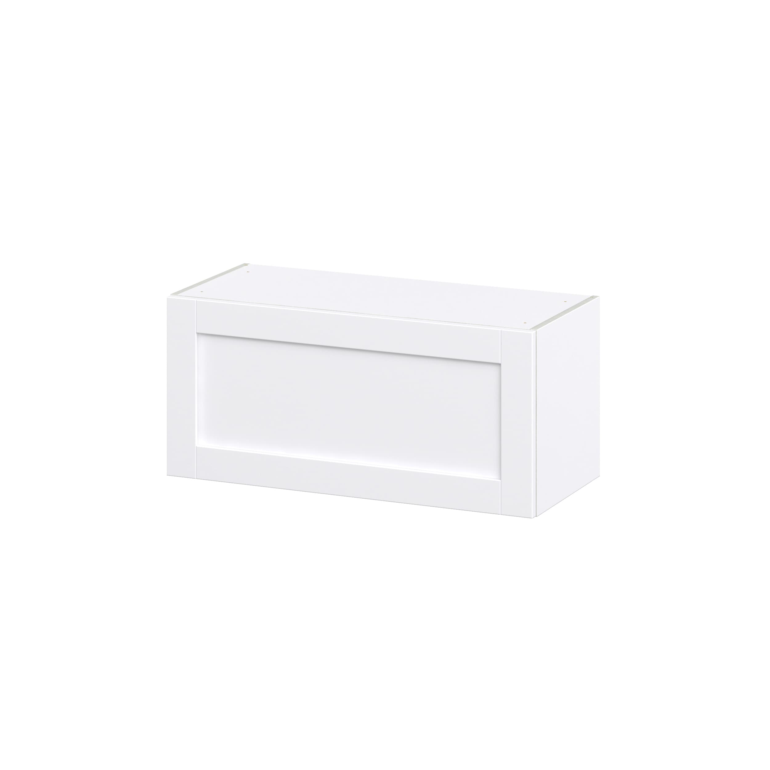 Hugo&Borg Rosemont 33-in W x 15-in H x 14-in D Glacier White Wall Fully Assembled Cabinet (Recessed Panel Shaker Door Style)