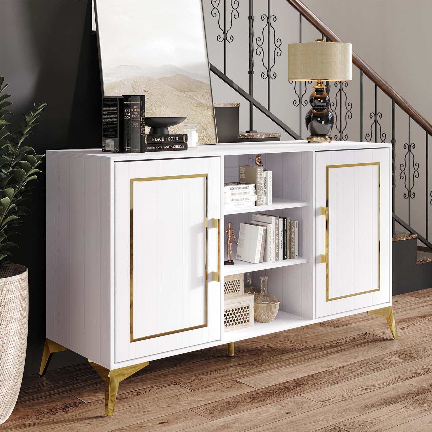 ChaletPosh C90193SB-WT Dining-Kitchen-Storarge - View #3