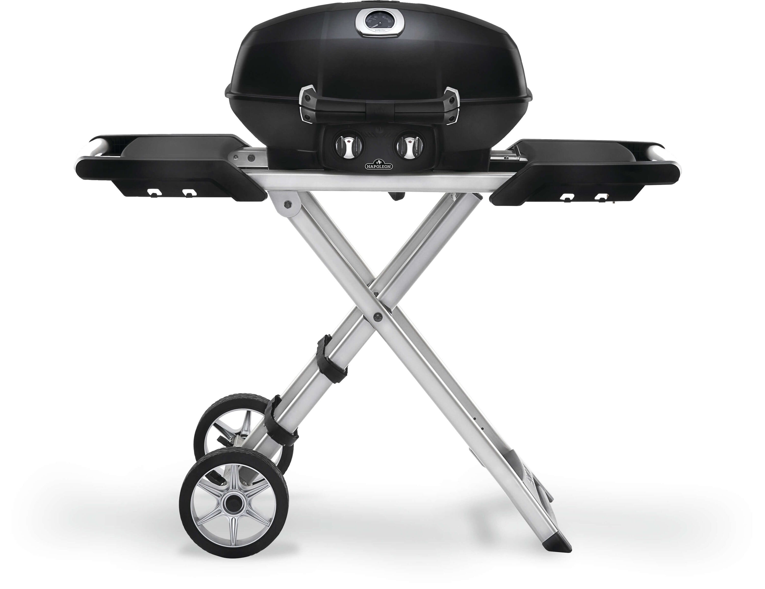 NAPOLEON PRO285X-BK TravelQ PRO Scissor Cart 285-Sq in Black Portable Liquid Propane Grill