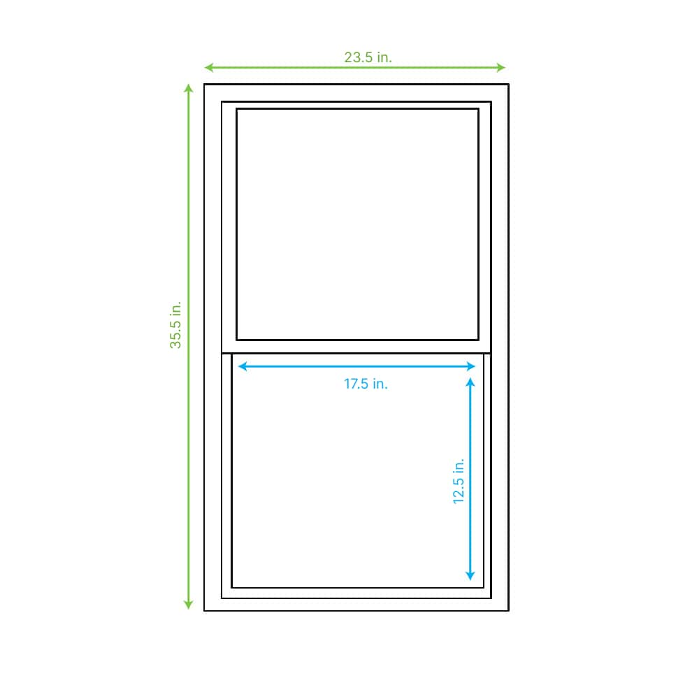 RELIABILT 32512436RBSHBLK Single-Hung-Windows - View #3