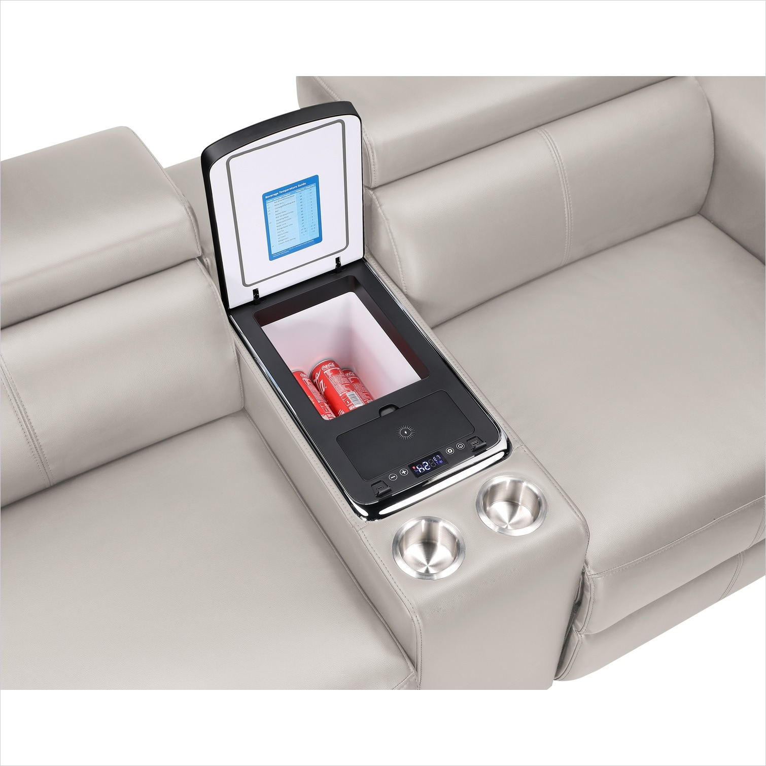 chillscreamni 127-Inch L-Shape Sectional with Power Recliners Bluetooth ...