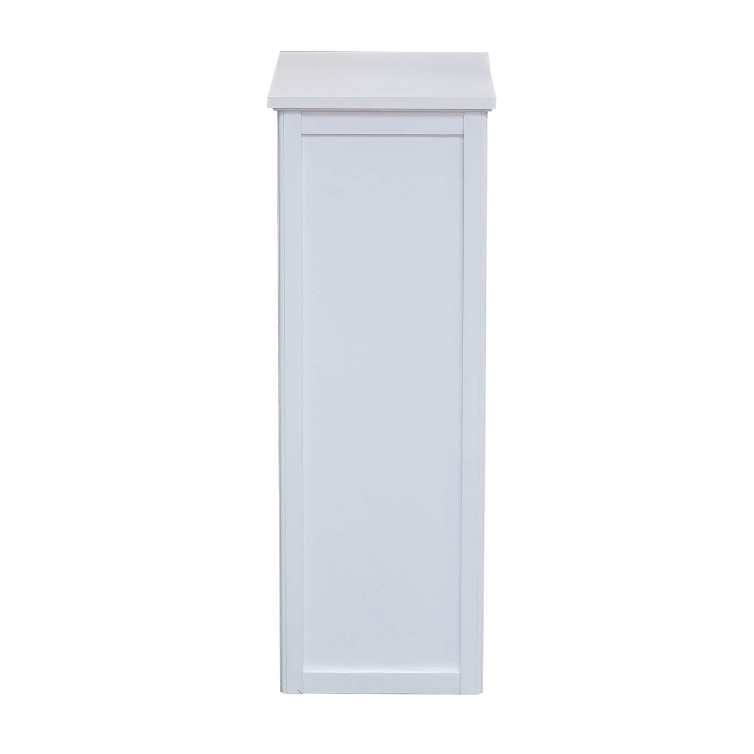 Dorset Classic White Bathroom Shelving Hutch with Adjustable Shelves