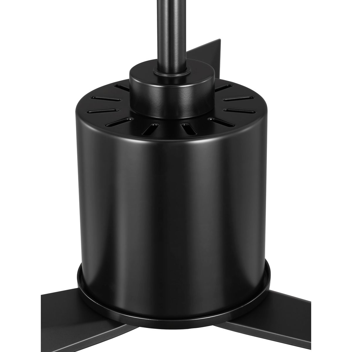 Paso 60'' Matte Black Industrial Ceiling Fan with Remote
